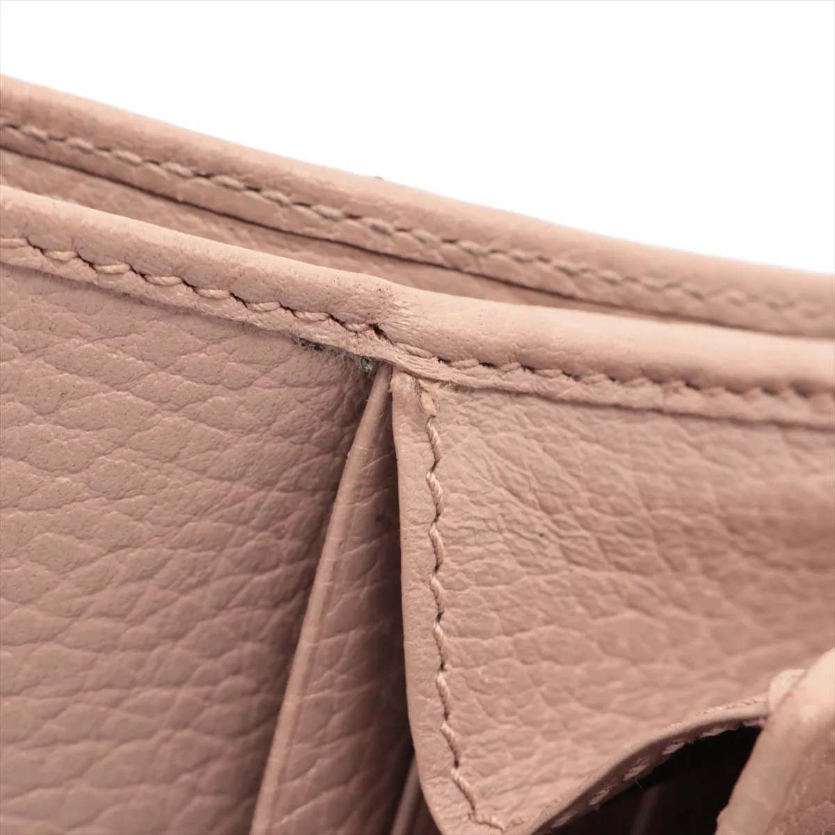 Double G Bicolor Medium Wallet 598587 Leather Compact Wallet Beige — view 8