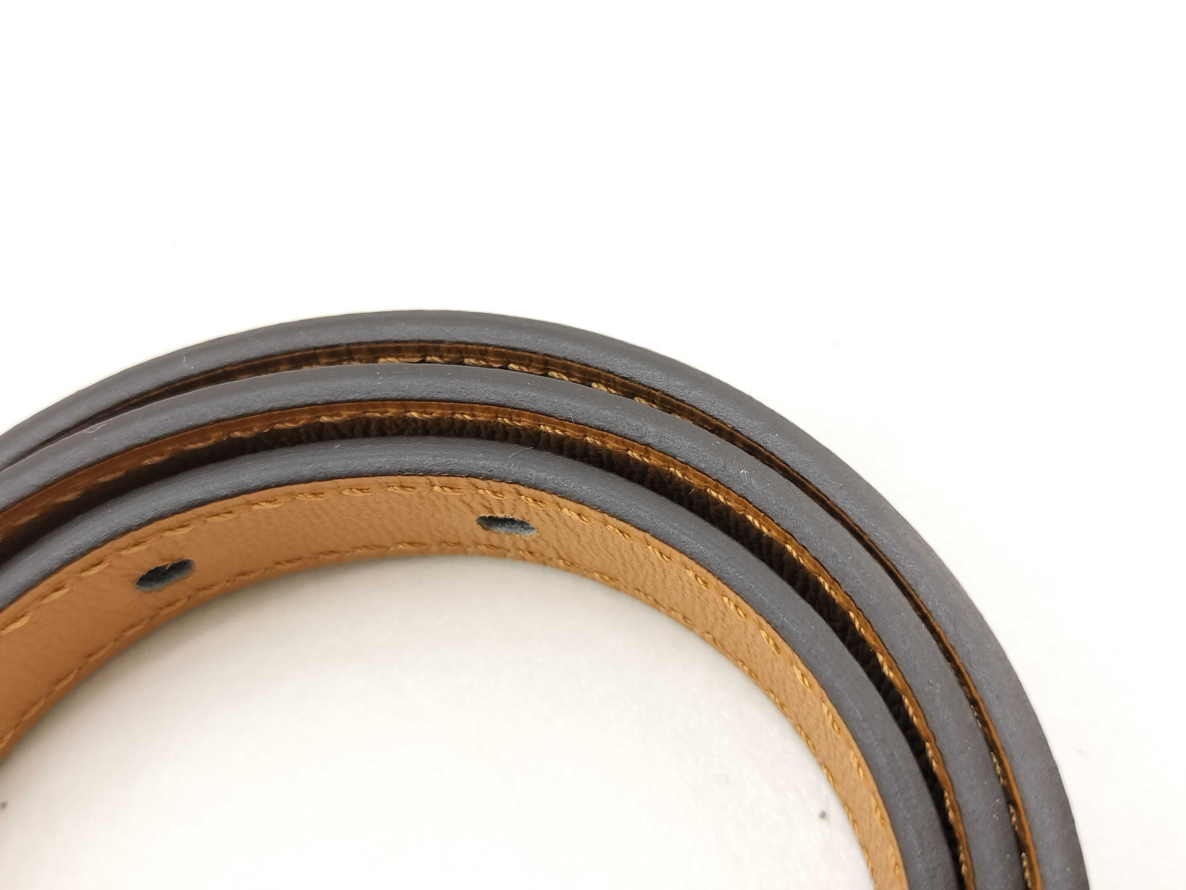 Pop H Belt 13mm "70" Black x Brown B Stamp Hermes Belt — view 8