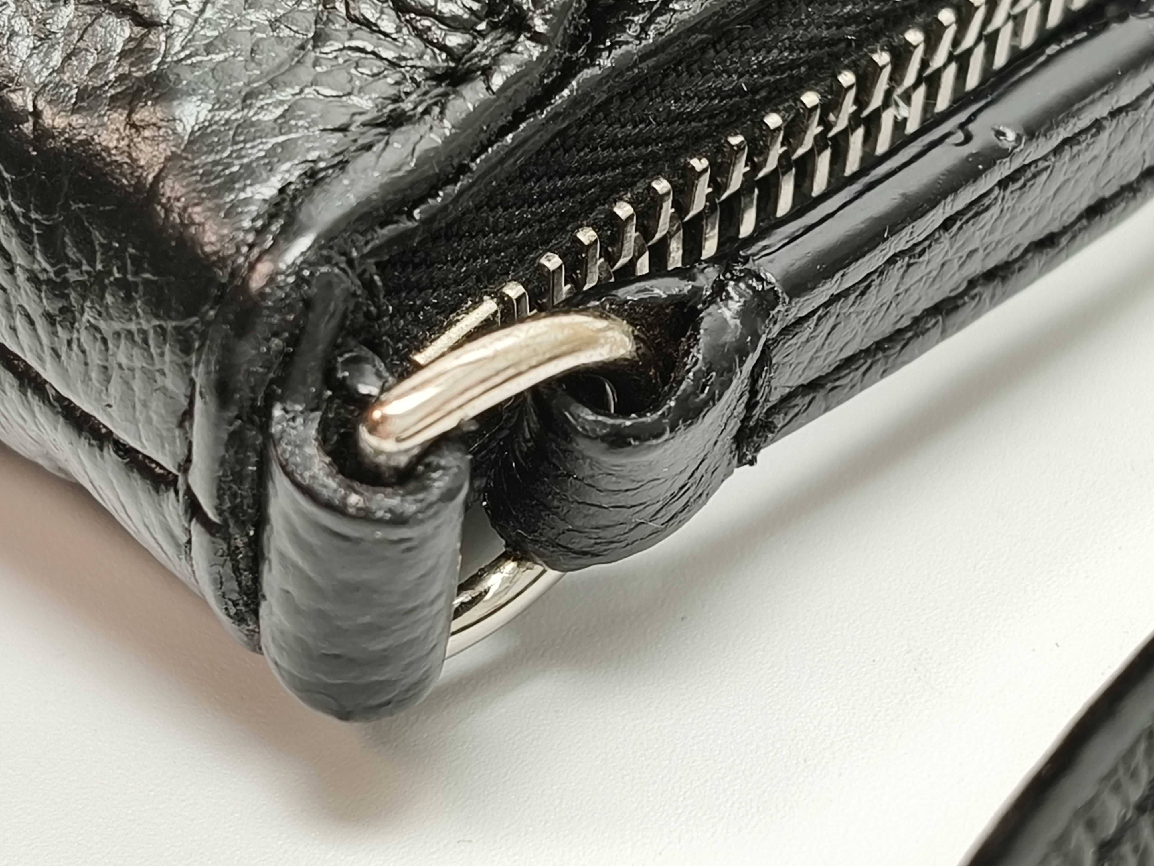 Monogram Empreinte Leather Shoulder Bag, Black, Serial Number — view 5