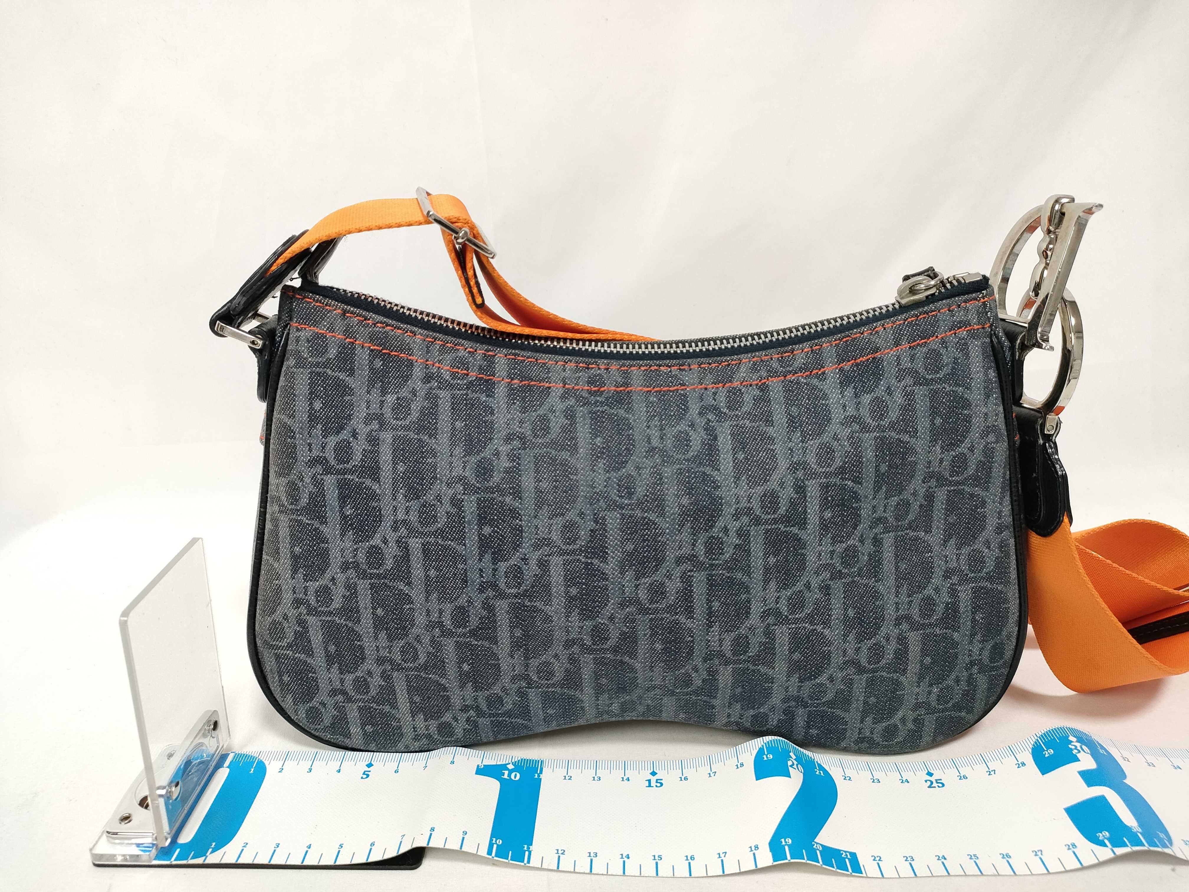 Trotter Flight Line Orange x Gray CD Hardware Shoulder Bag — view 2