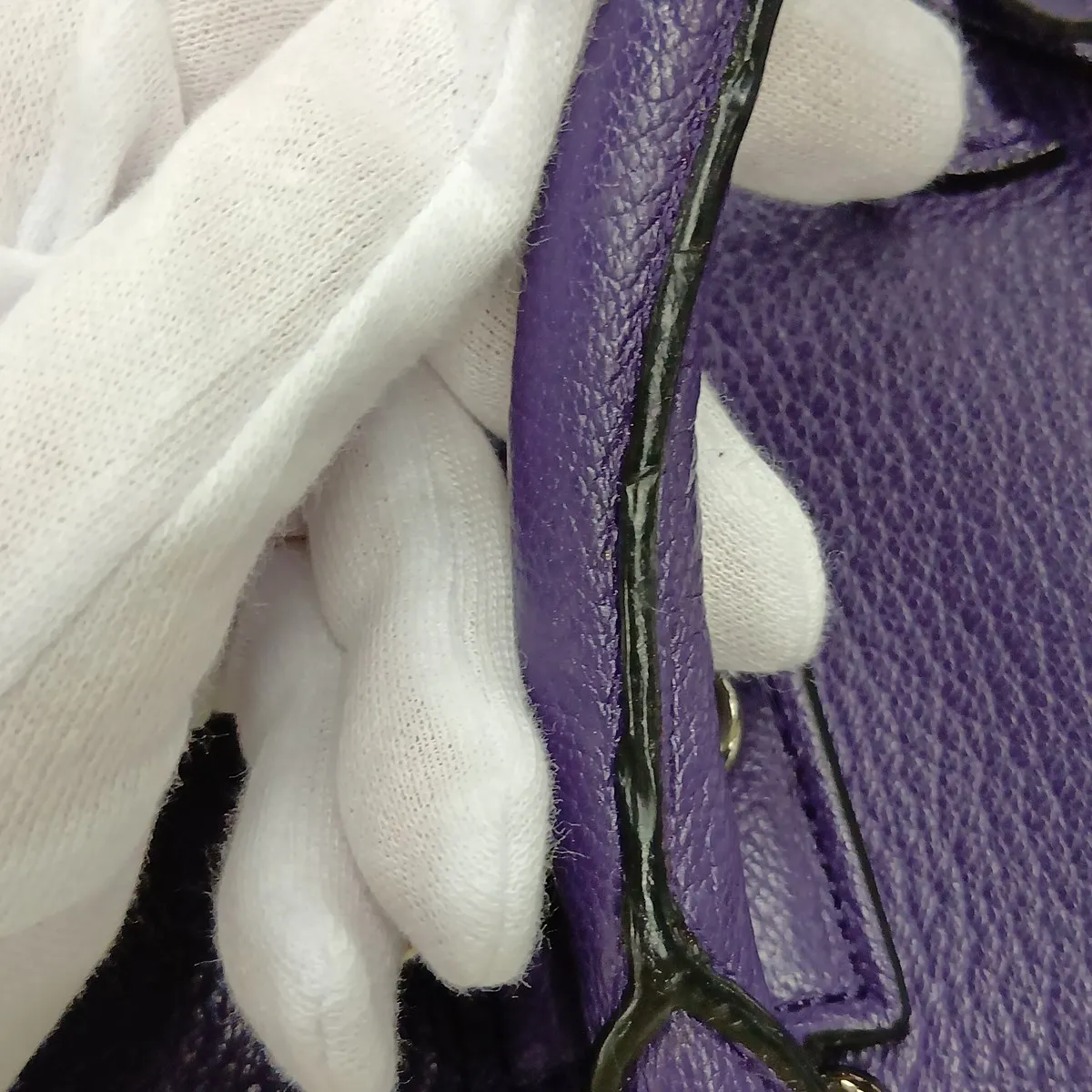 Amazona 36 Leather Handbag, Purple — view 13