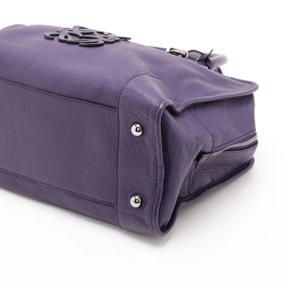 Amazona 36 Leather Handbag, Purple — view 3