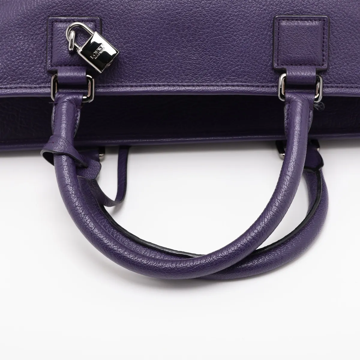 Amazona 36 Leather Handbag, Purple — view 5