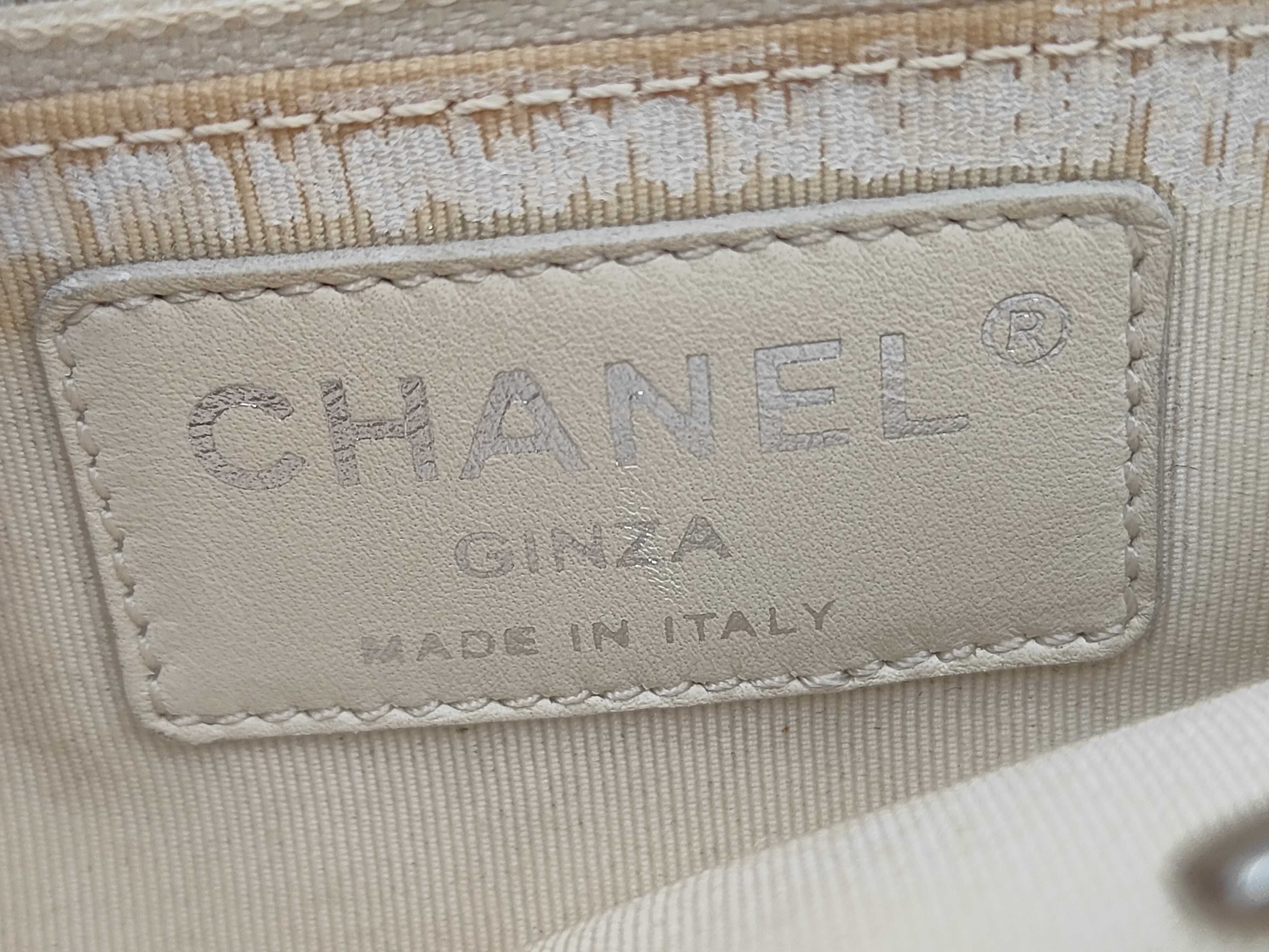 Ginza Limited Ephemer Shoulder Bag Canvas x Leather White x Silver SV Hardware 9567851 Shoulder Bag — view 12