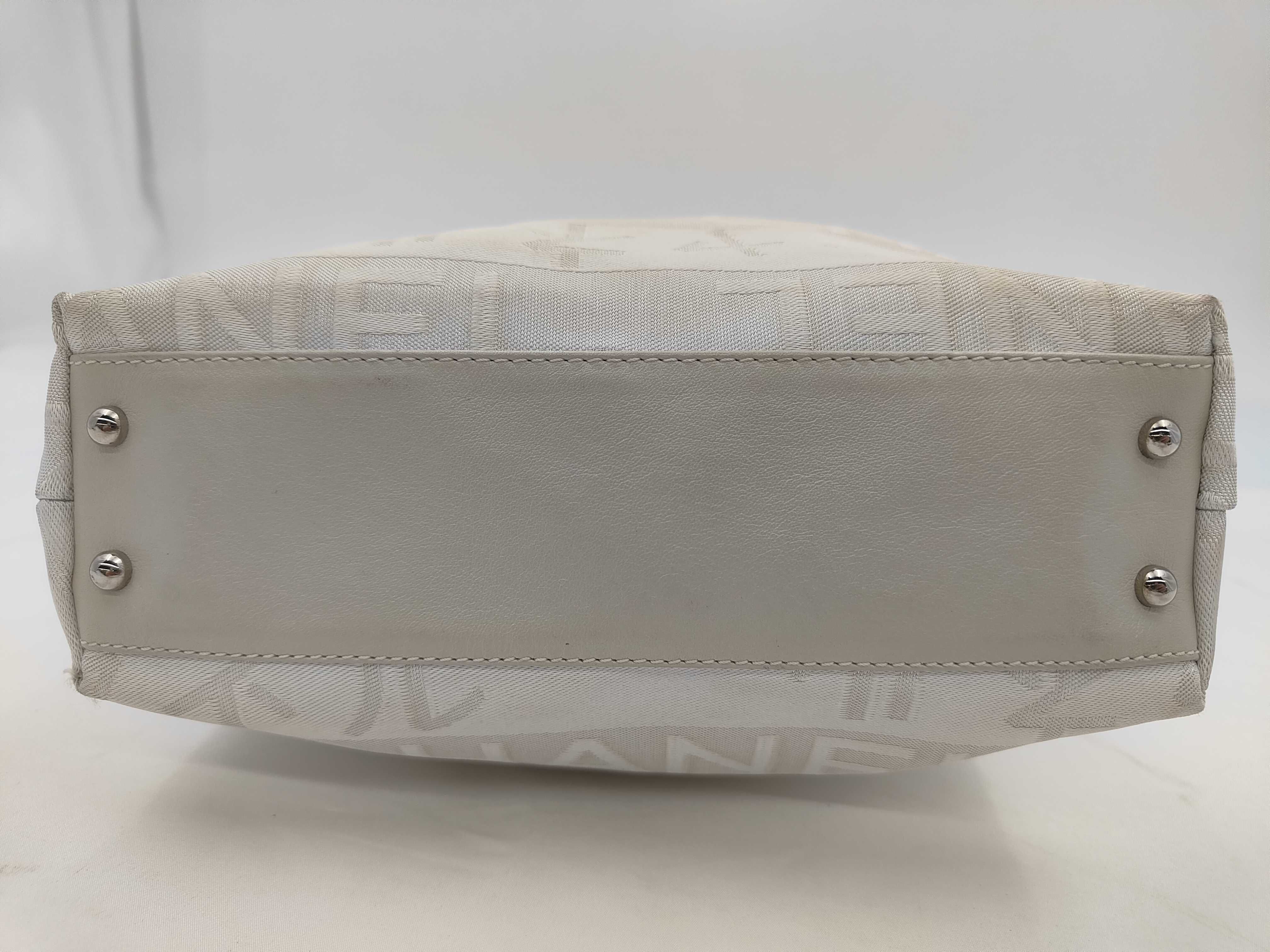 Ginza Limited Ephemer Shoulder Bag Canvas x Leather White x Silver SV Hardware 9567851 Shoulder Bag — view 8