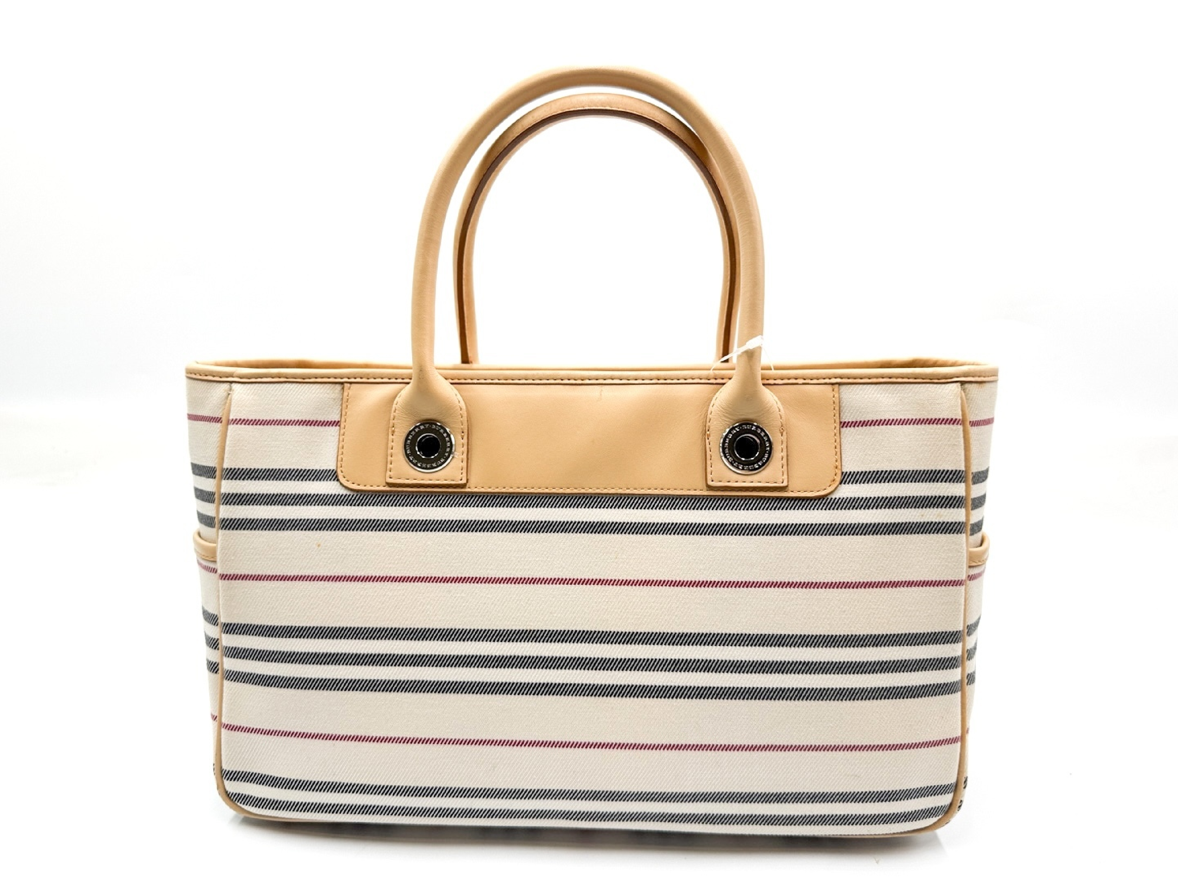 Leather Handbag with Silver Hardware — view 2