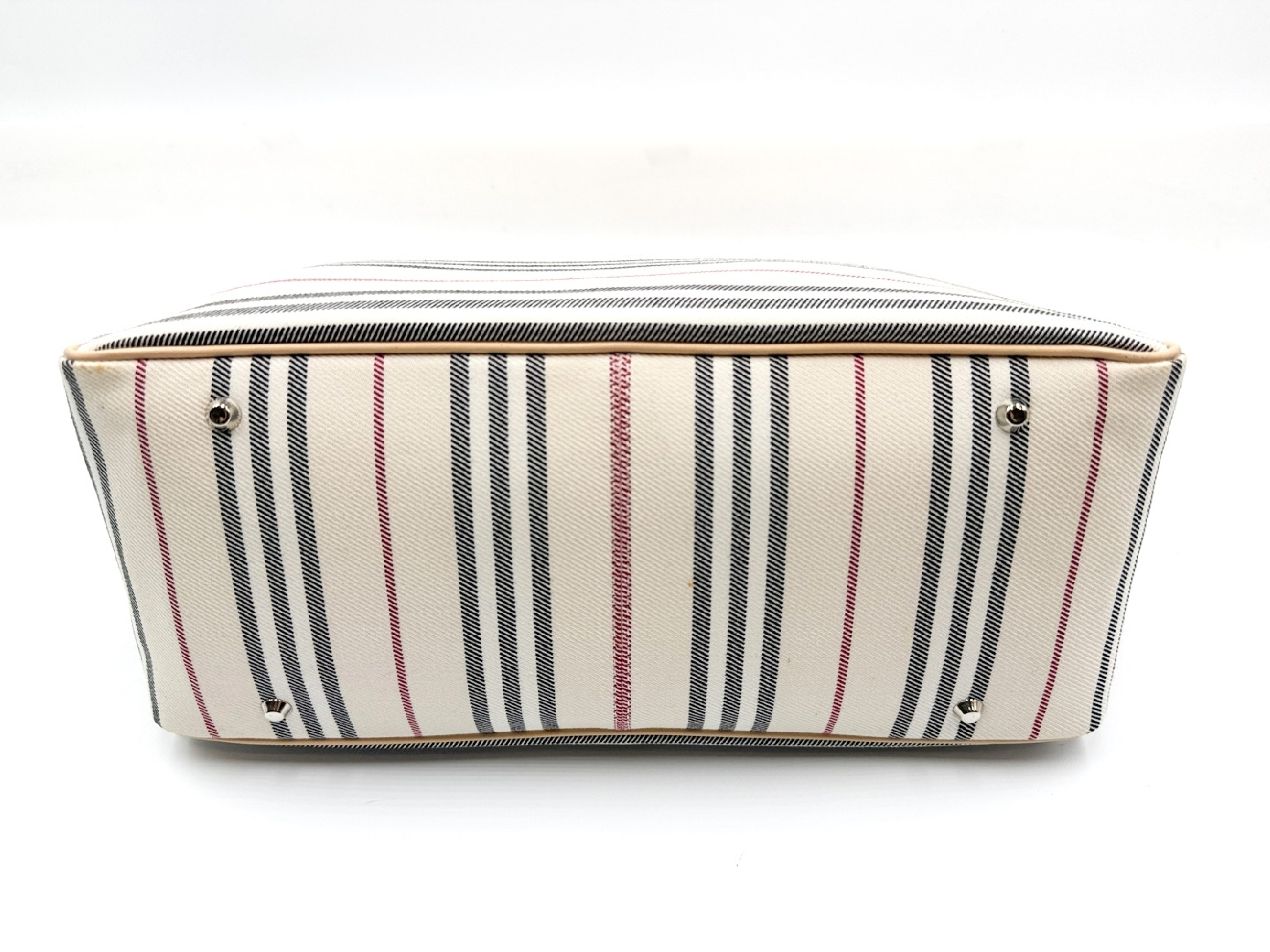 Leather Handbag with Silver Hardware — view 4
