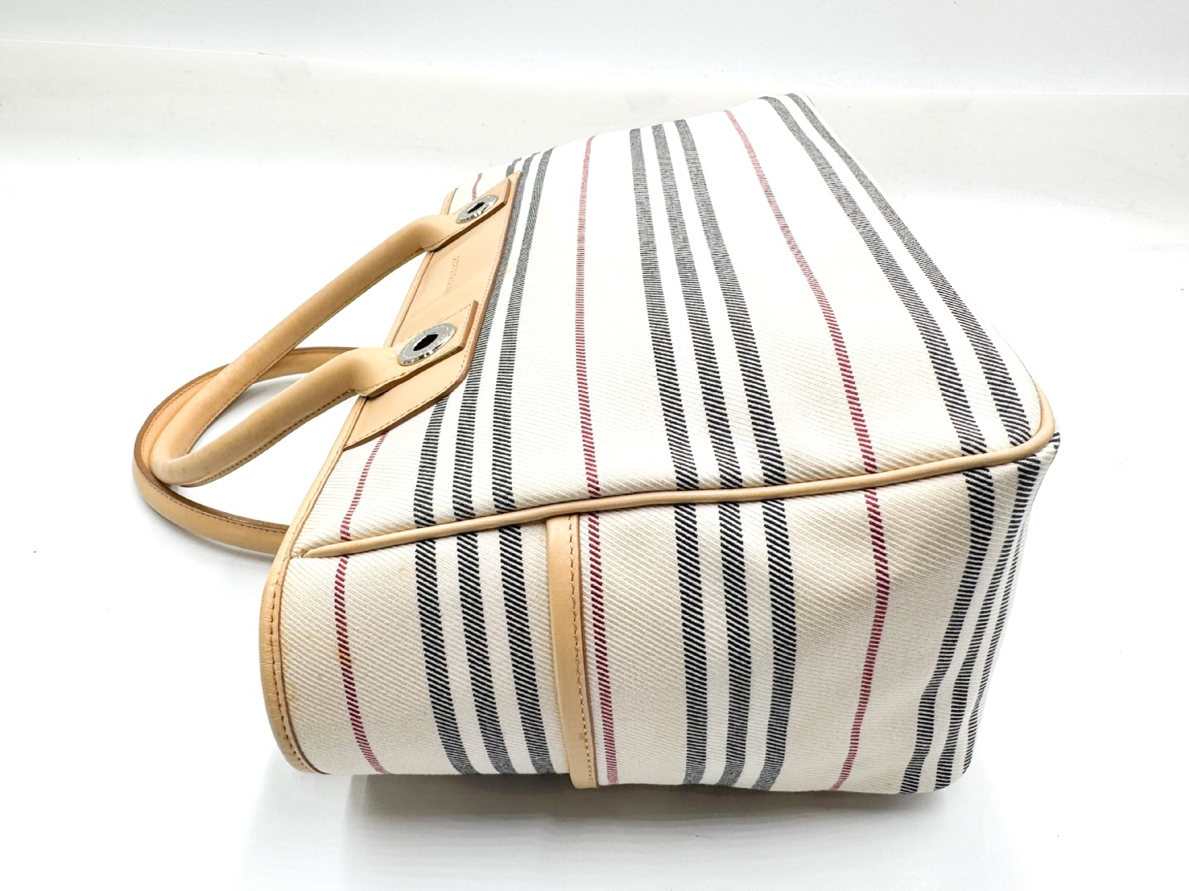 Leather Handbag with Silver Hardware — view 5