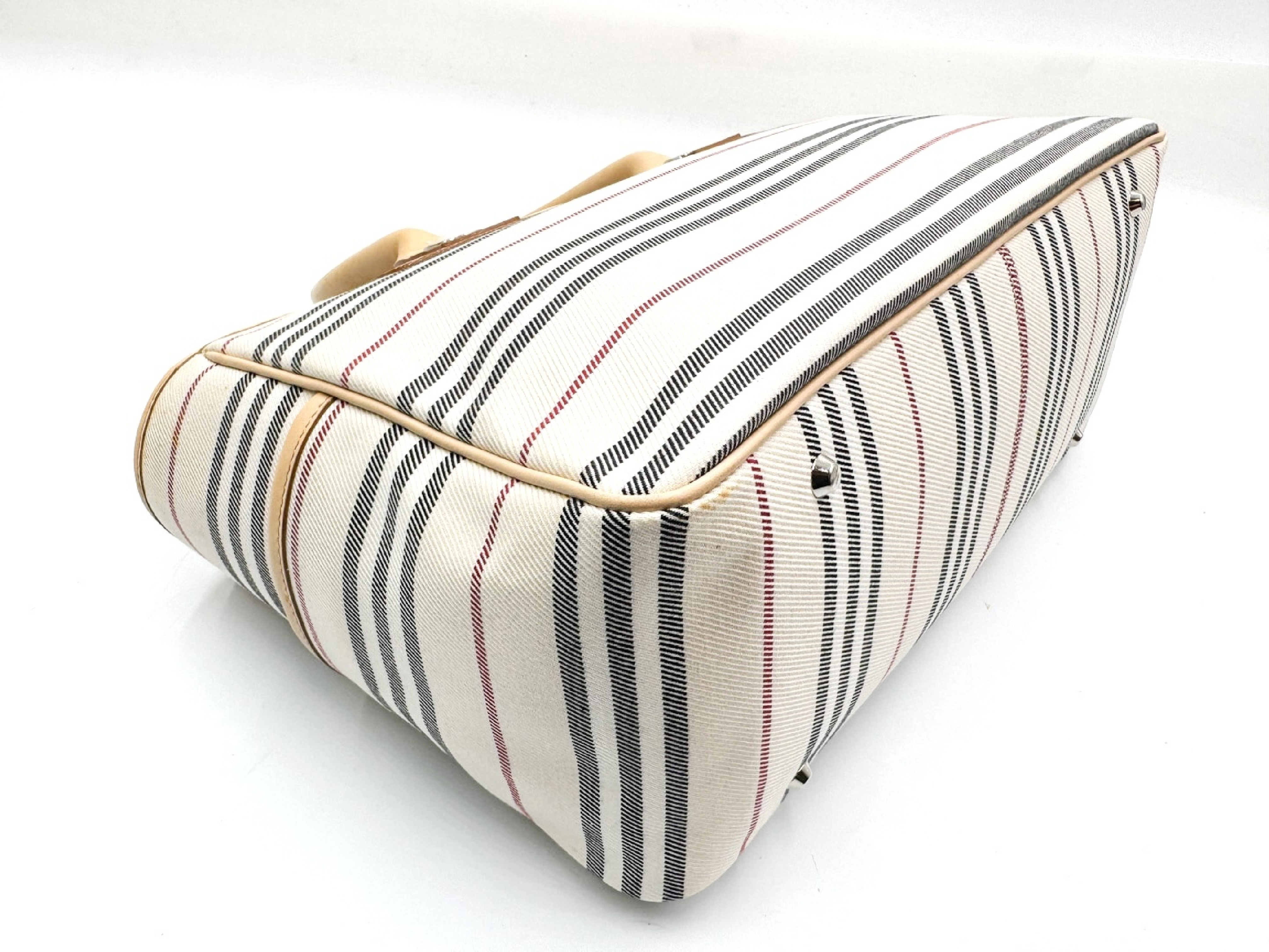 Leather Handbag with Silver Hardware — view 7