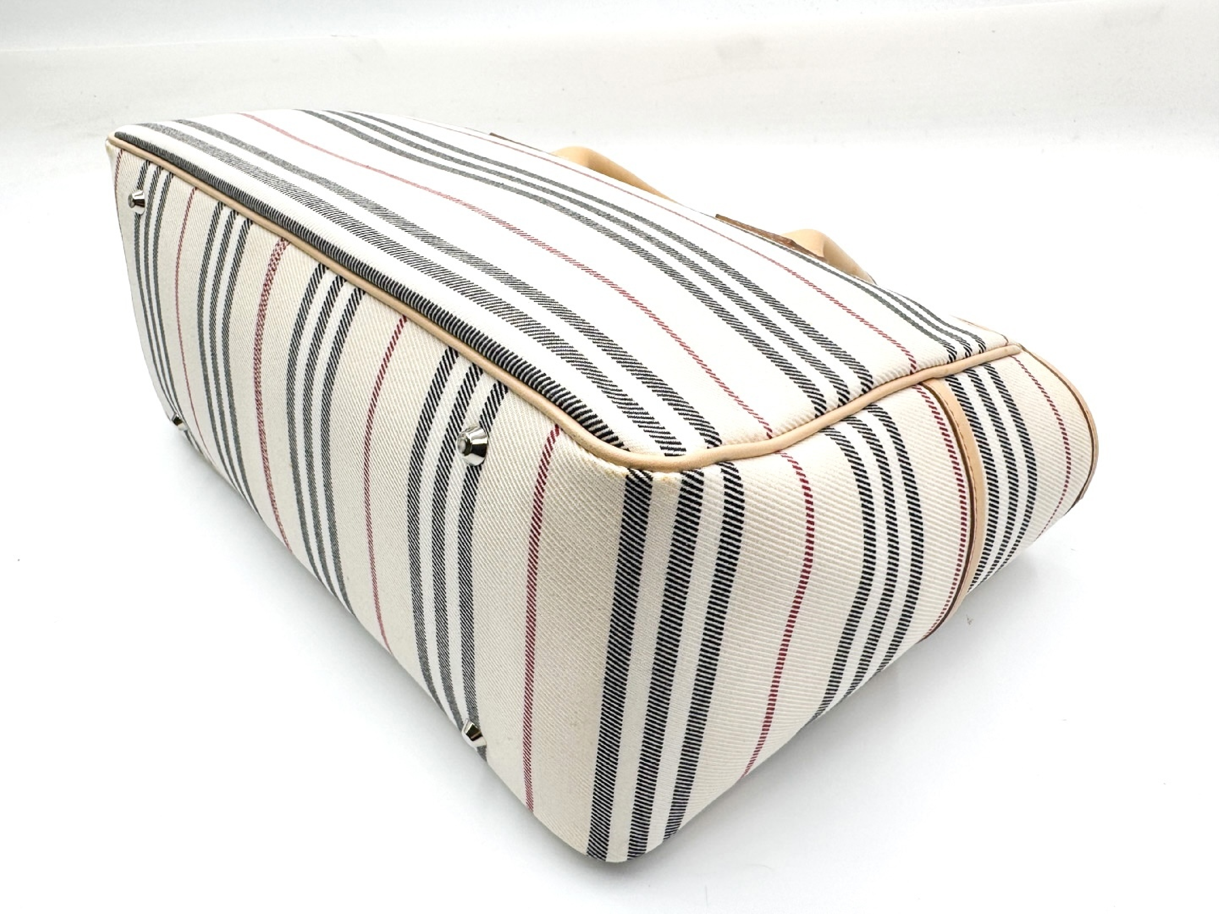 Leather Handbag with Silver Hardware — view 8