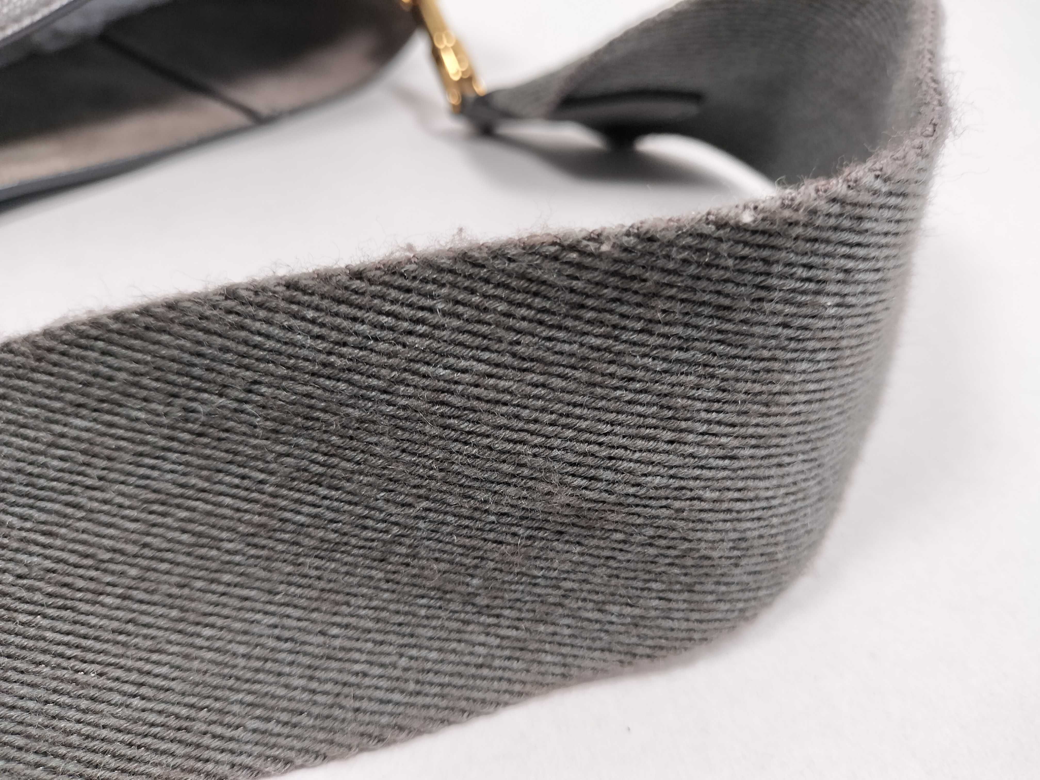 Grey Calfskin Sangour Shoulder Bag — view 4