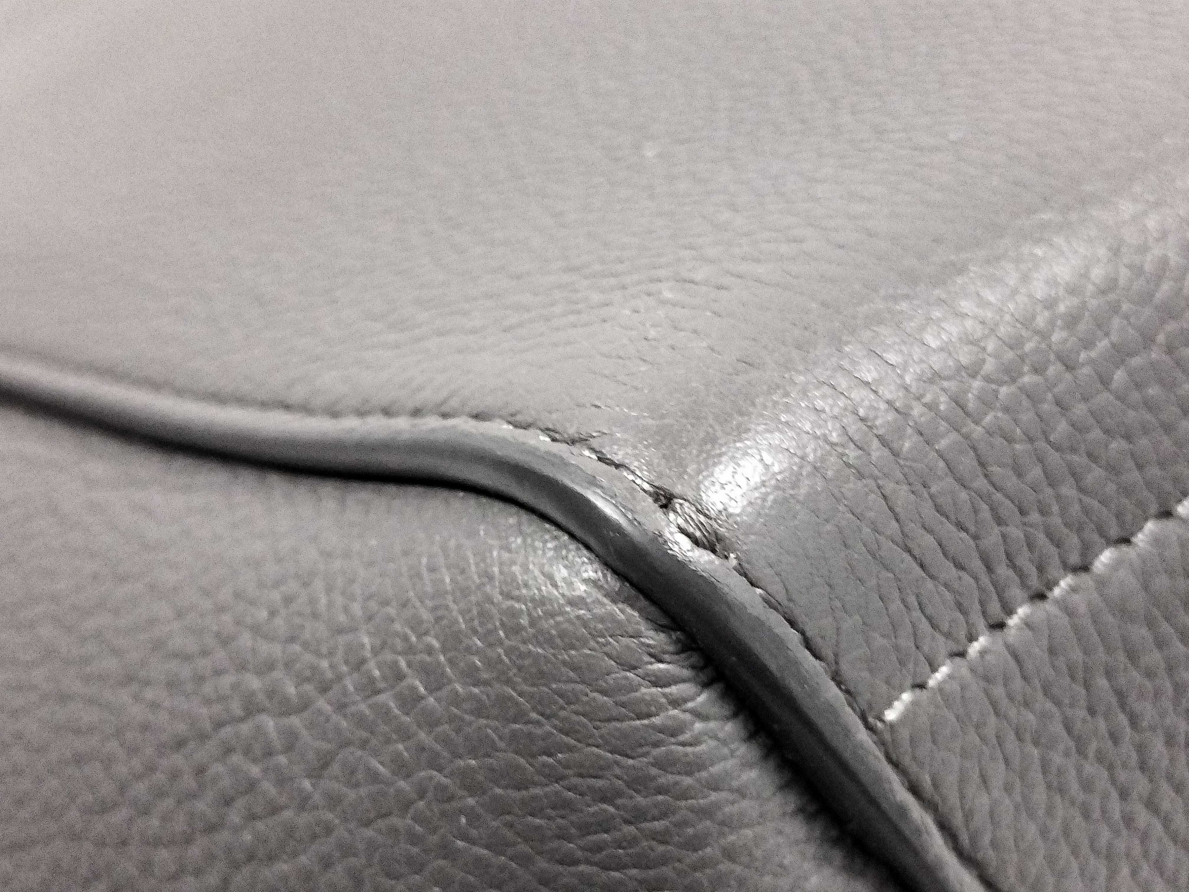 Grey Calfskin Sangour Shoulder Bag — view 6