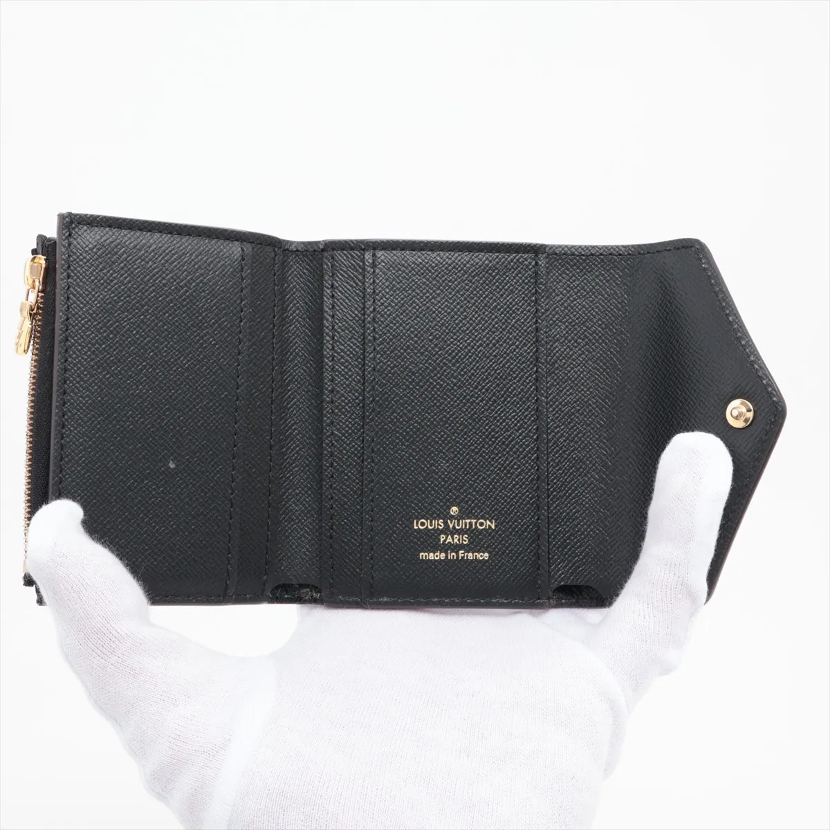 Giant Monogram Reverse Portefeuil Zoe M80725 Brown Compact Wallet RFID Reactive — view 4