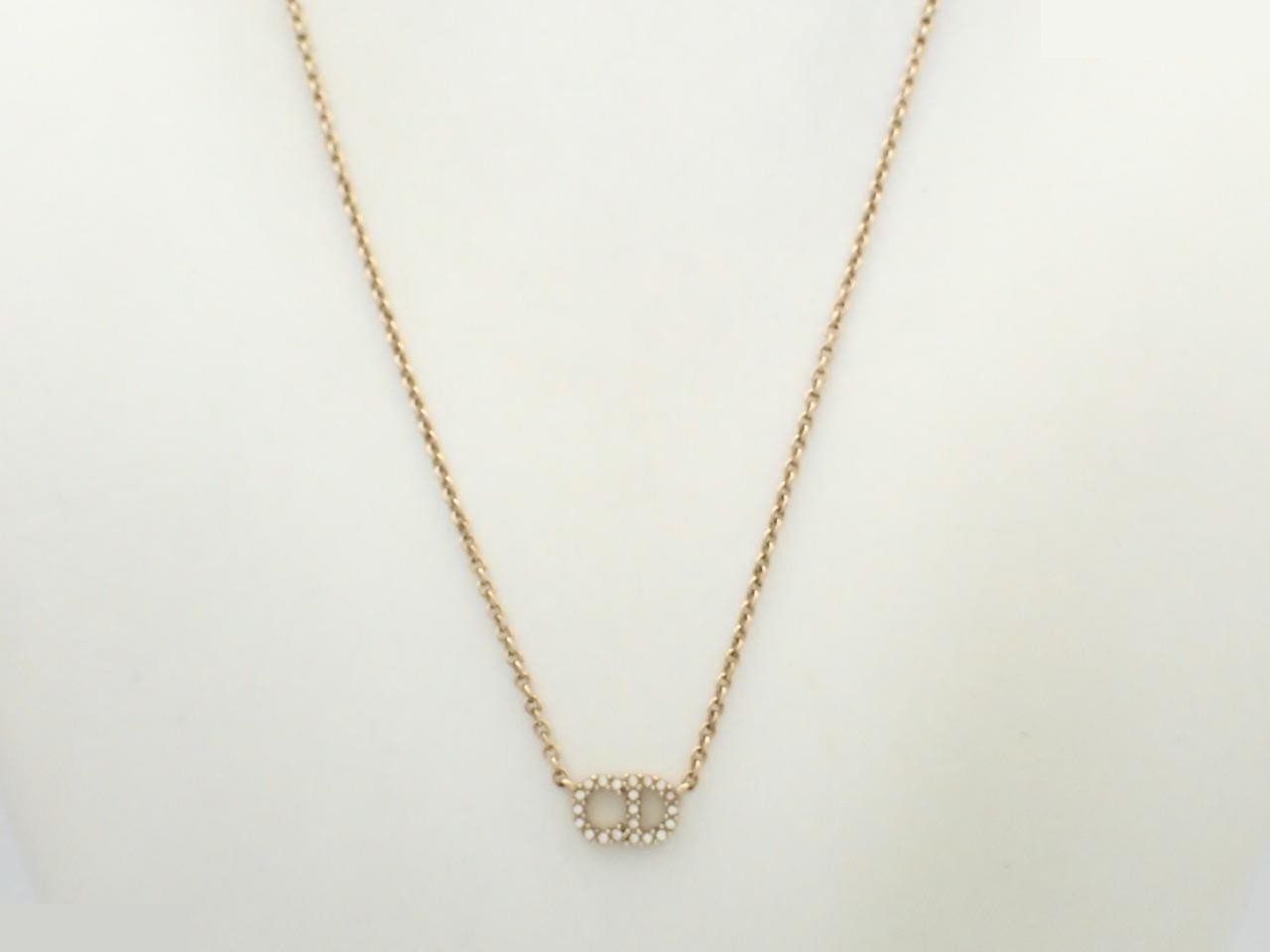 Rhinestone necklace, chain approximately 50cm — view 3