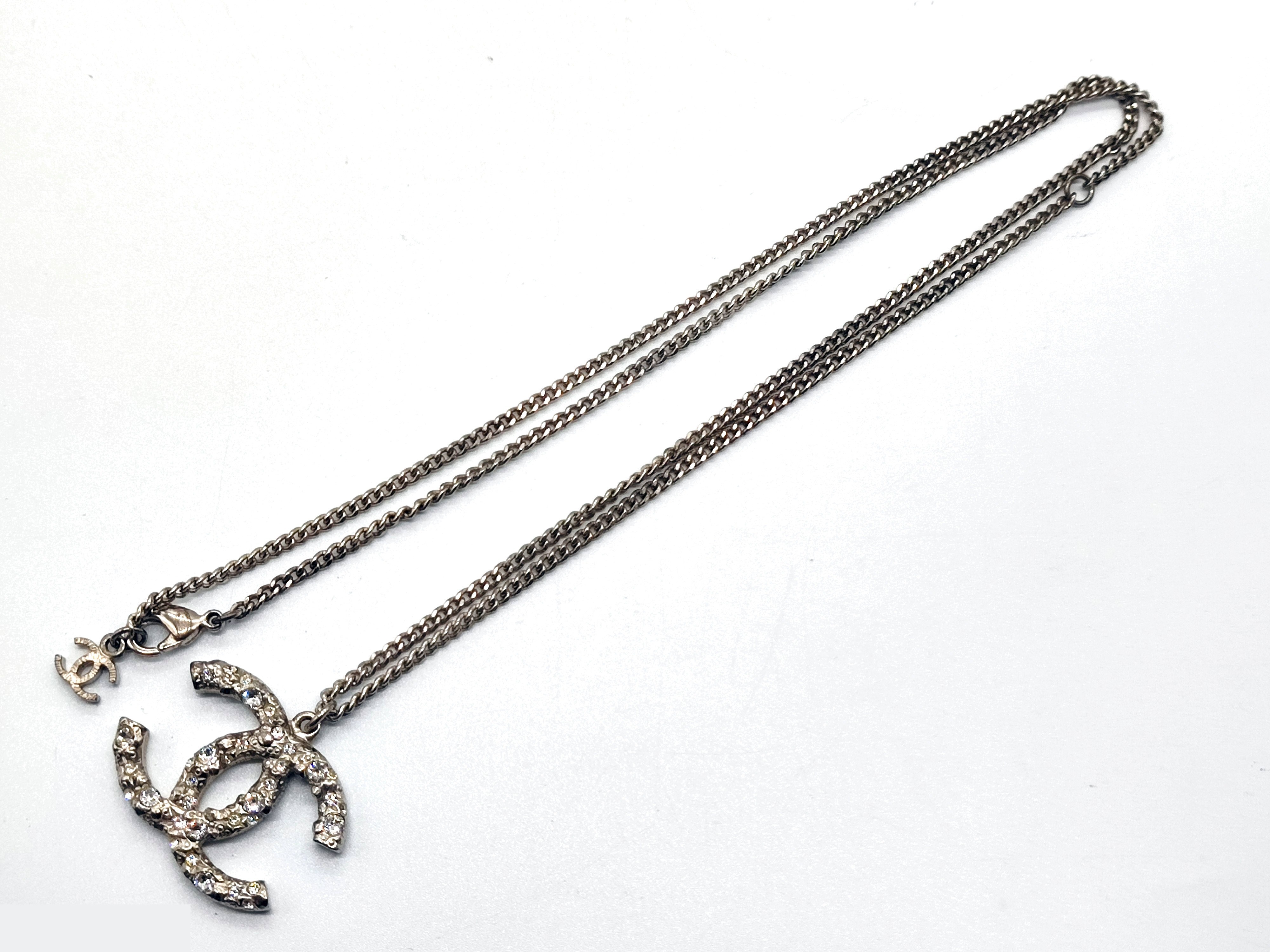 Coco Mark Rhinestone Necklace A14P, Chain approx. 60cm — view 4