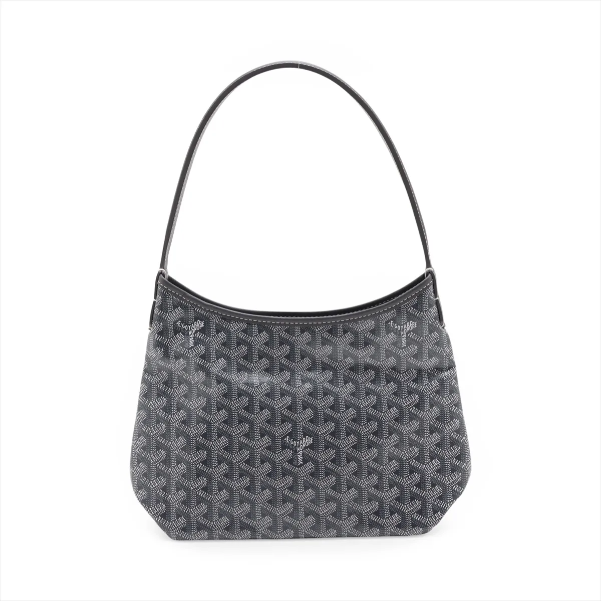 Bohème Mini PVC x Leather Shoulder Bag, Gray — view 2