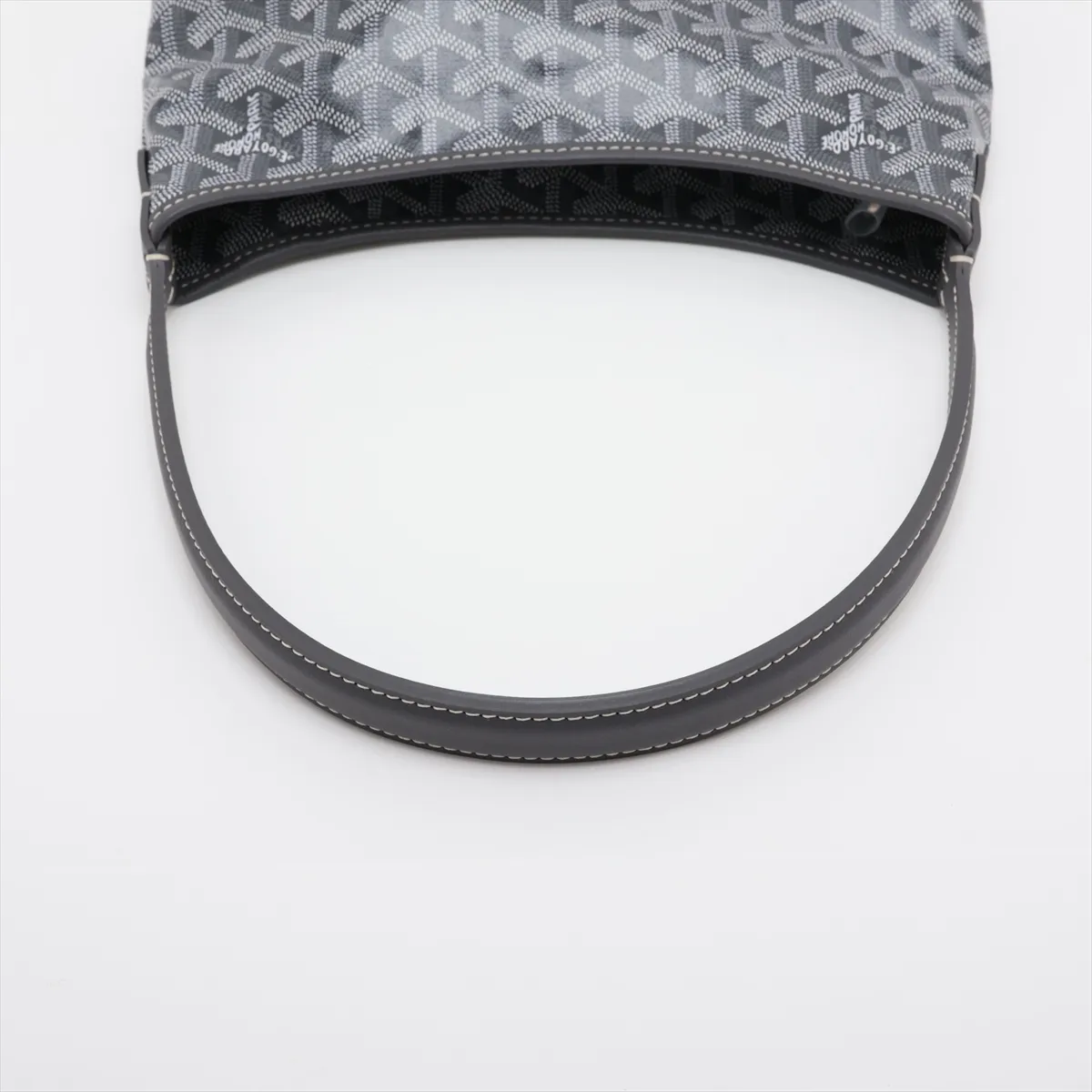 Bohème Mini PVC x Leather Shoulder Bag, Gray — view 5
