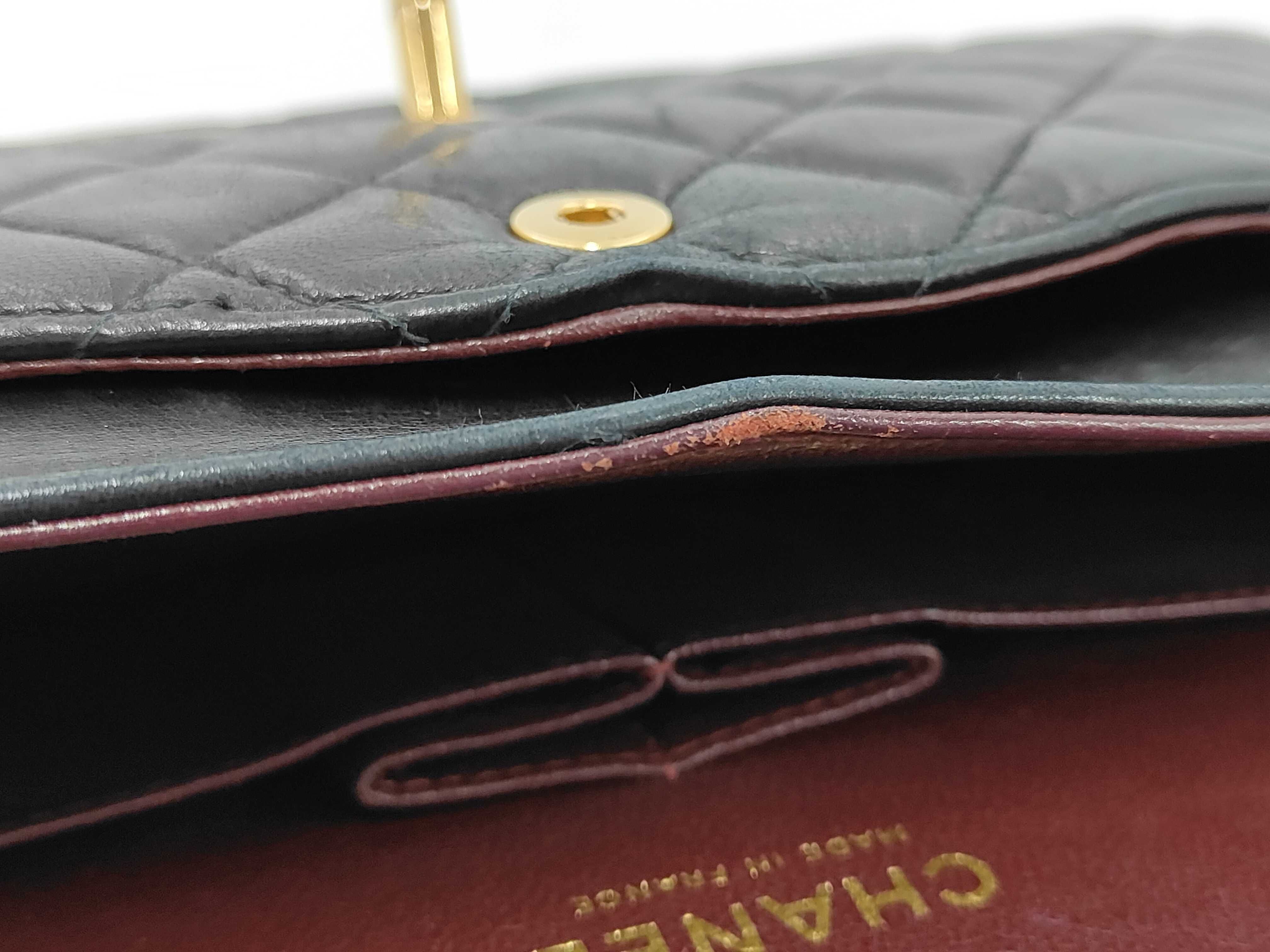 Matelassé 25 Double Flap Double Chain Lambskin Shoulder Bag — view 12