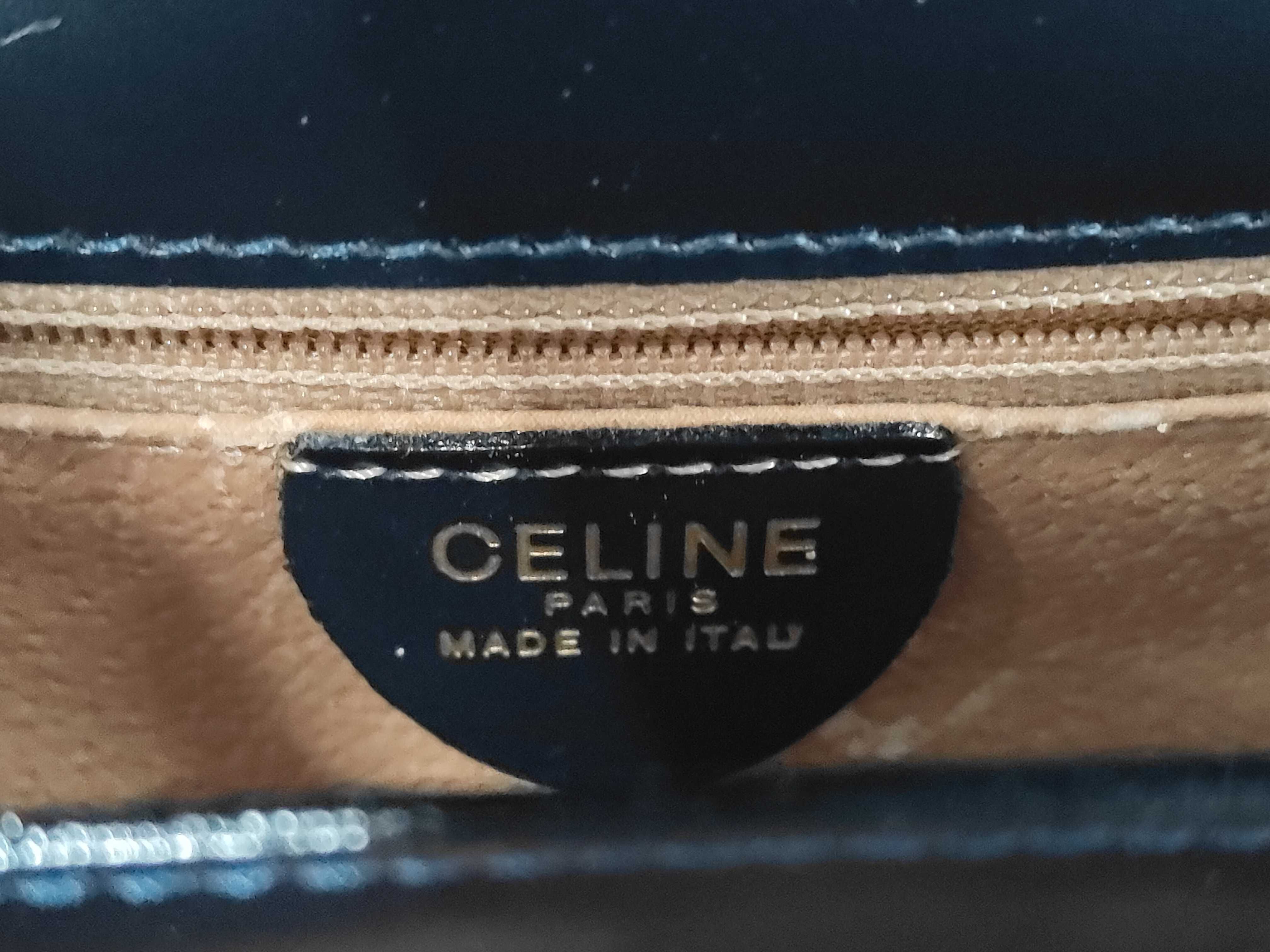 handbag, carriage hardware, black leather bag — view 9