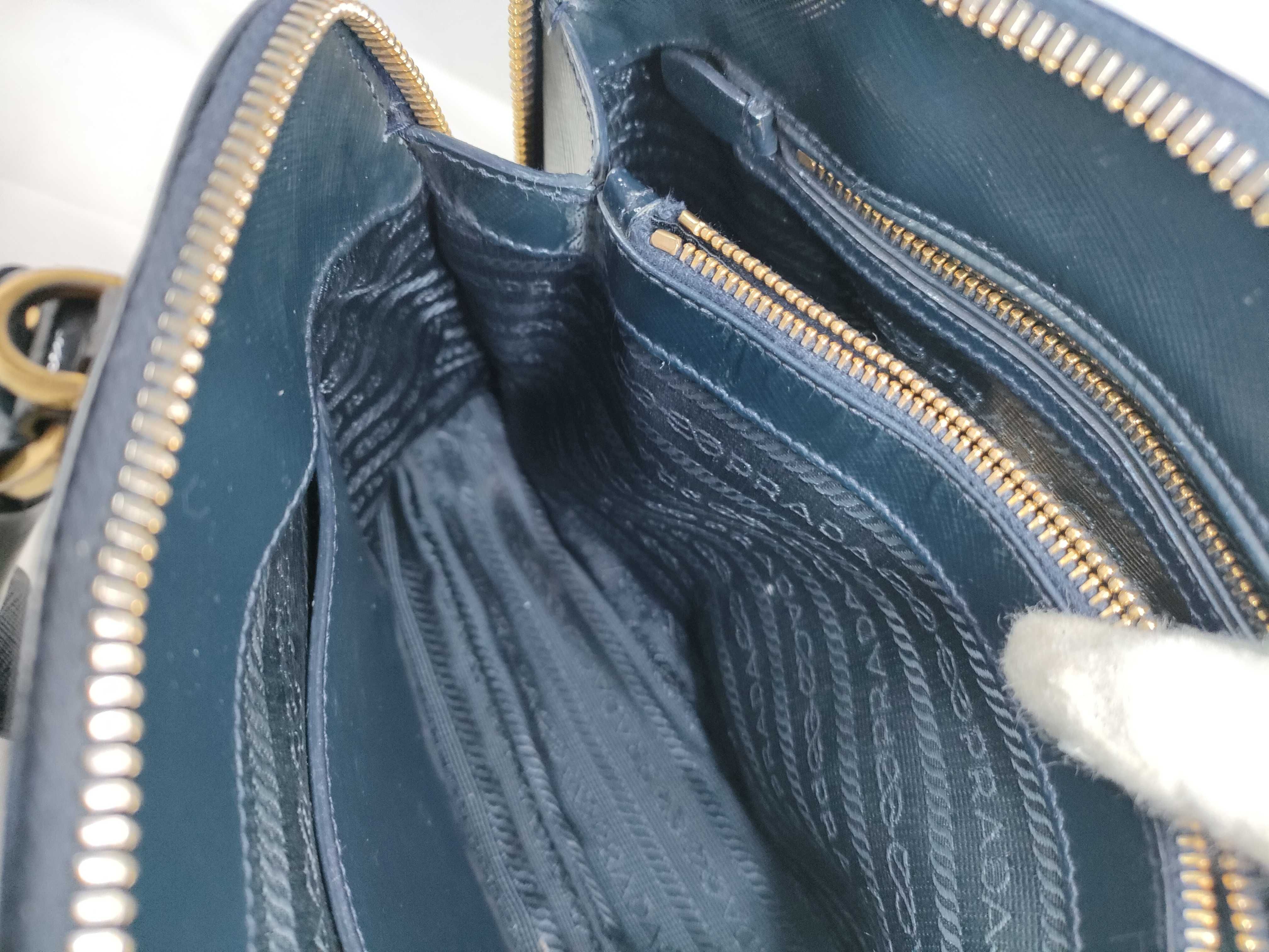 Saffiano Lux Promenade Leather 2-Way Handbag — view 11