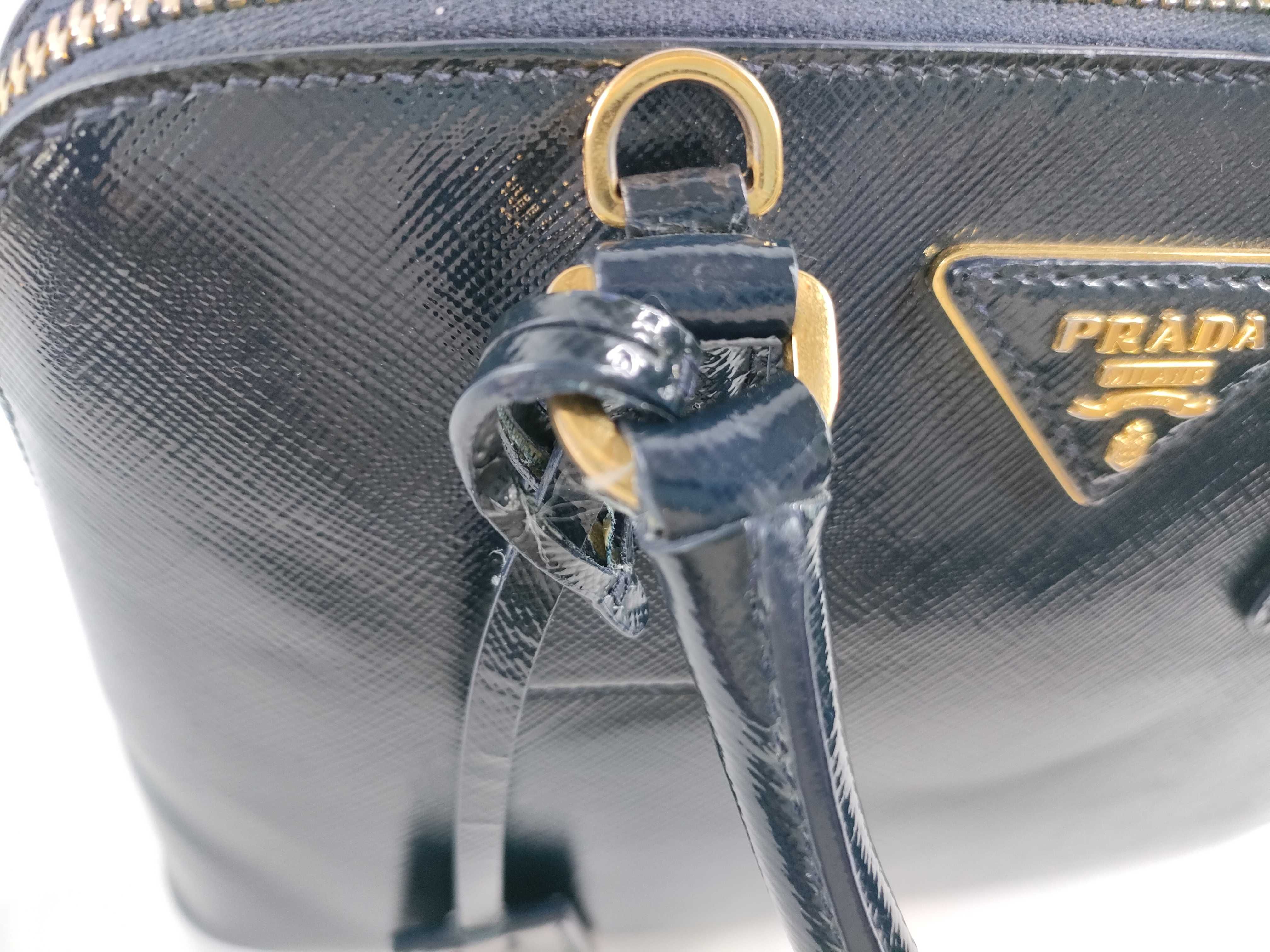 Saffiano Lux Promenade Leather 2-Way Handbag — view 8