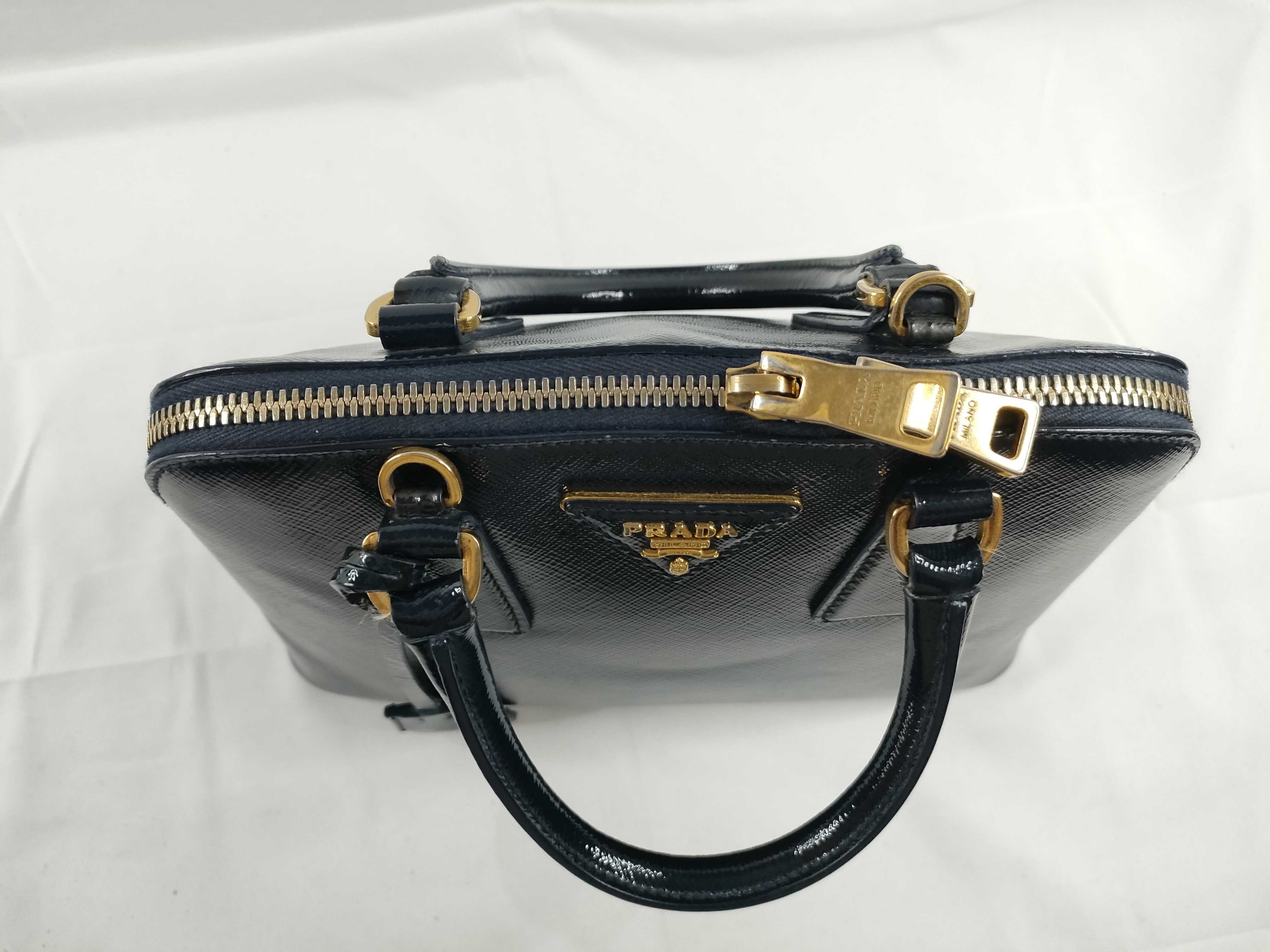 Saffiano Lux Promenade Leather 2-Way Handbag — view 9