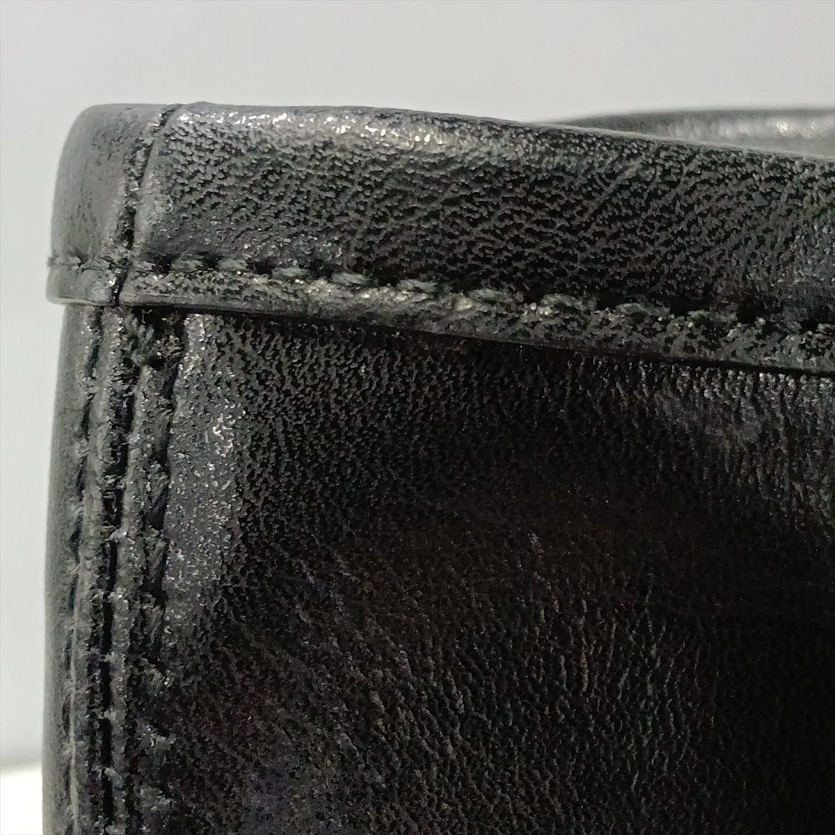 Logo Jumbo Leather Tote Bag, Black — view 12