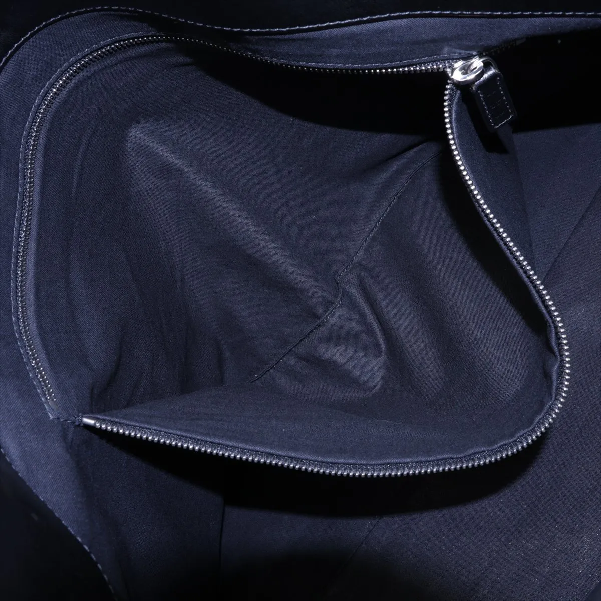 Logo Jumbo Leather Tote Bag, Black — view 8