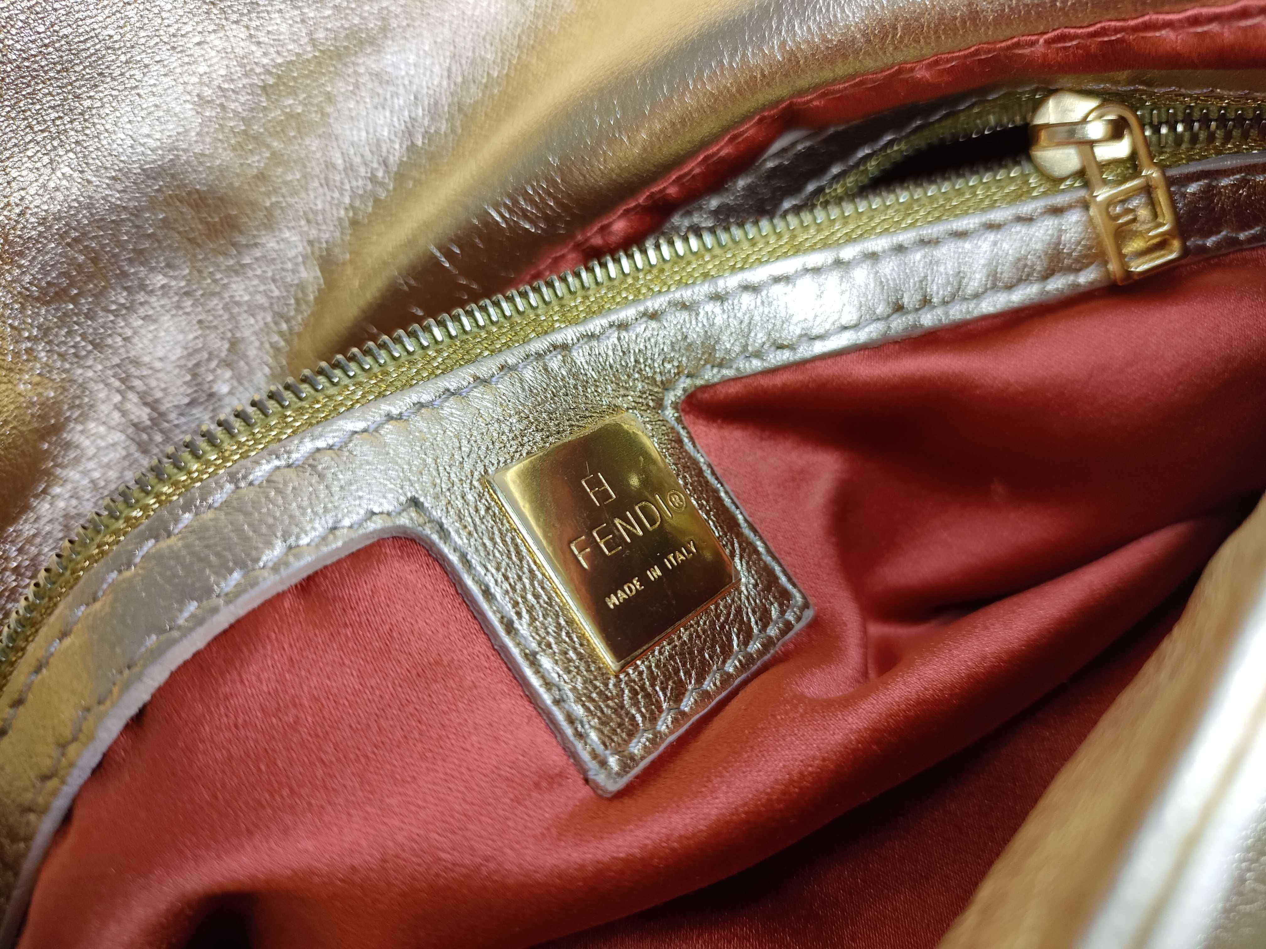 Mamma Fendi Mamma Bucket Rhinestone Gold Handbag 2211・26325・009 — view 12