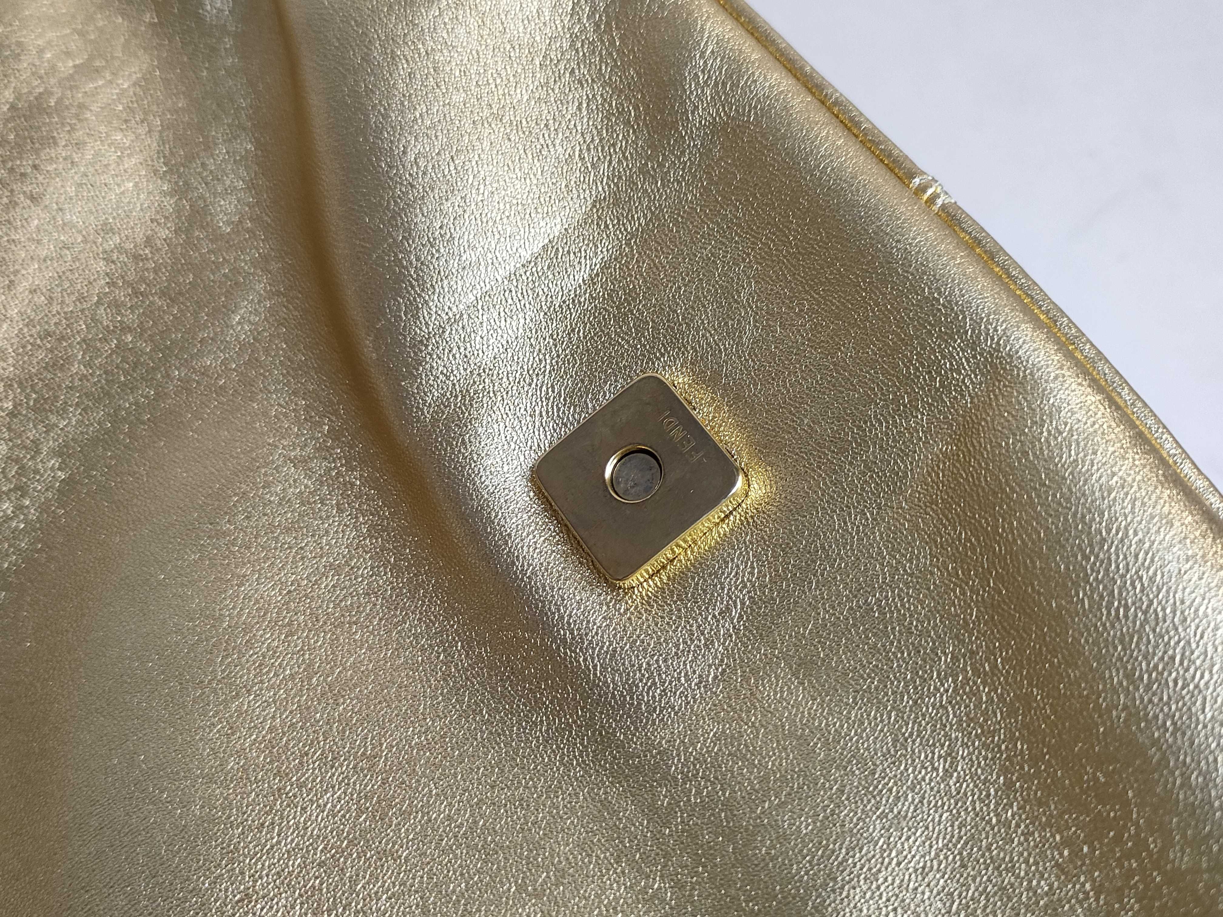 Mamma Fendi Mamma Bucket Rhinestone Gold Handbag 2211・26325・009 — view 13