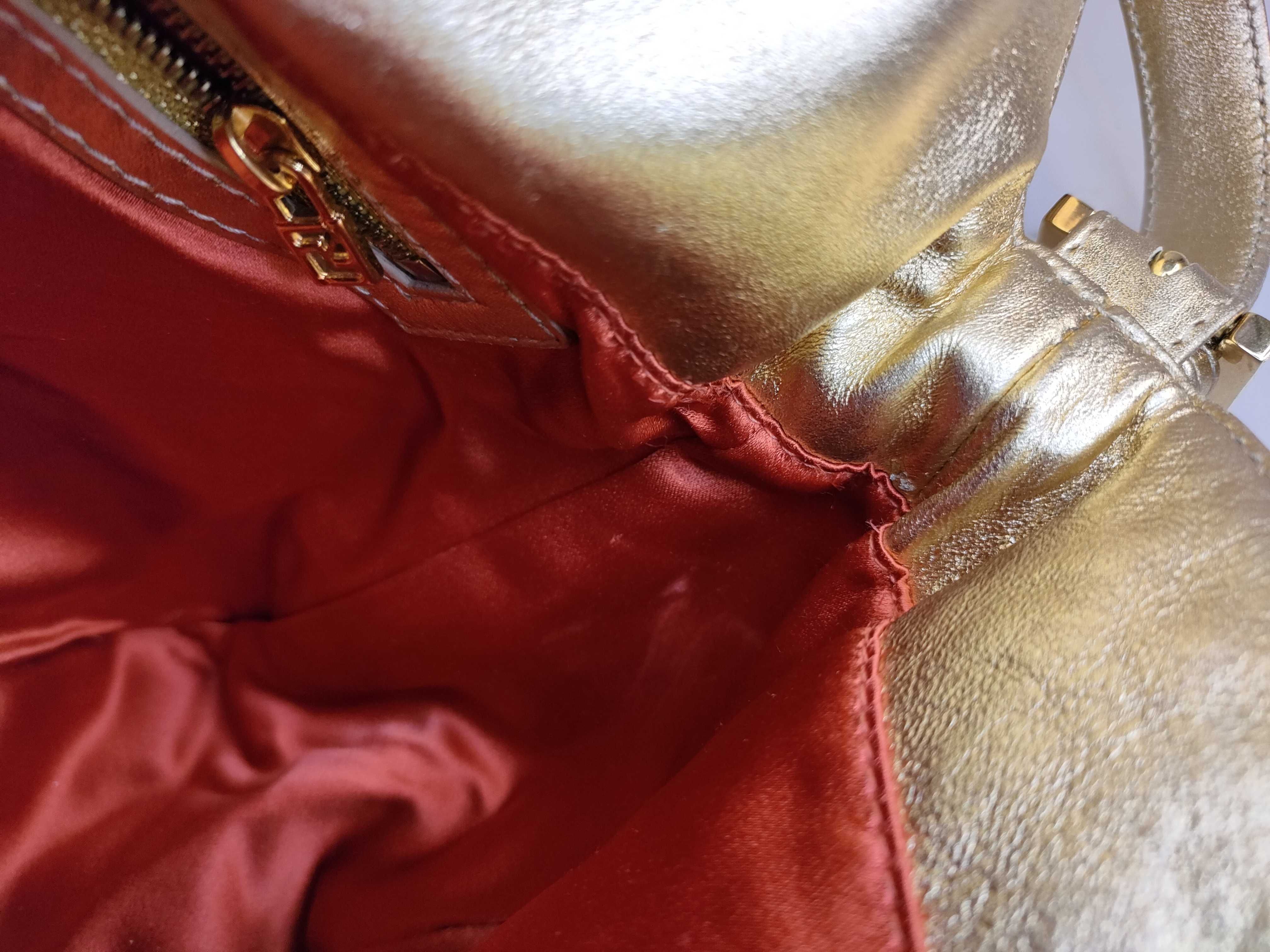 Mamma Fendi Mamma Bucket Rhinestone Gold Handbag 2211・26325・009 — view 9
