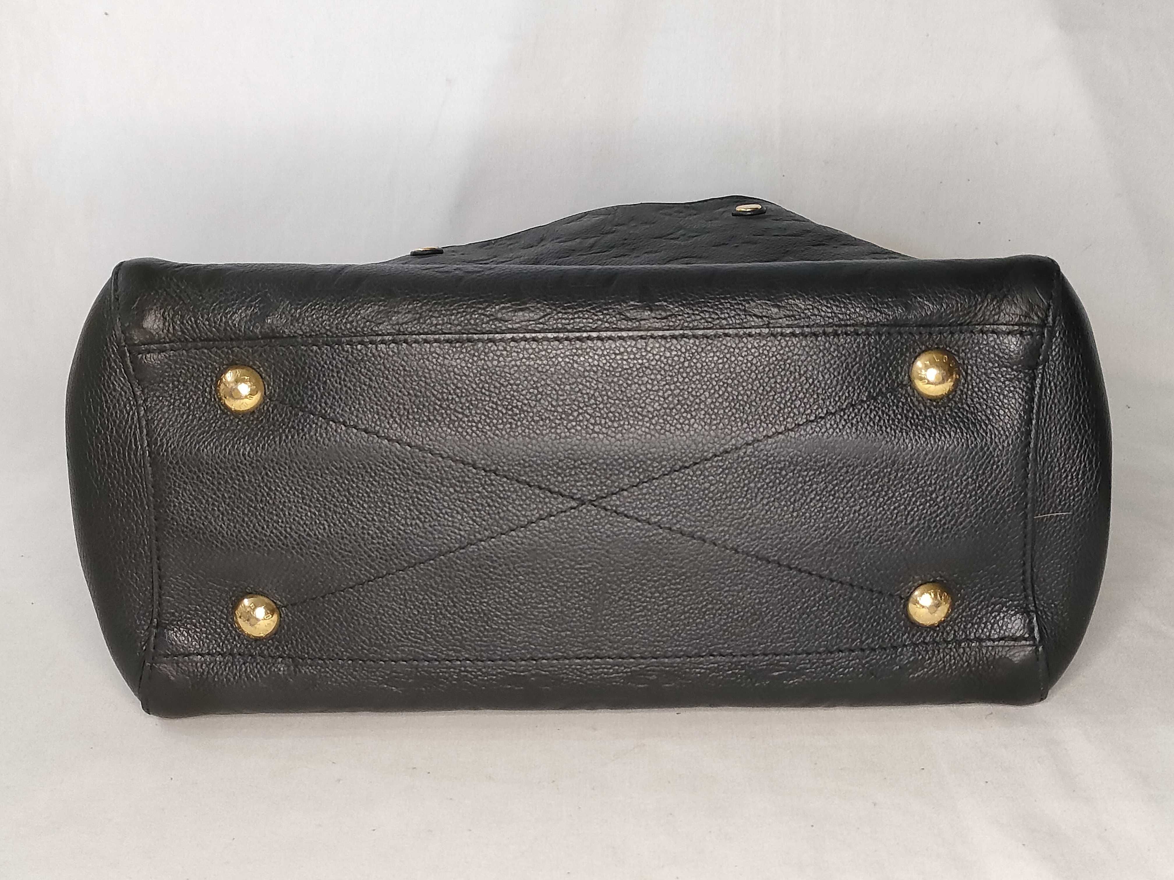 Empreinte Montaigne MM Black Handbag with Gold Hardware and Studs SF0178 — view 6