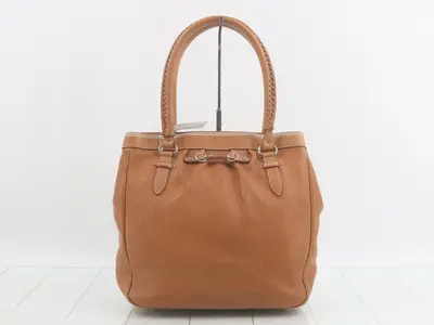 Shoulder bag, brown leather