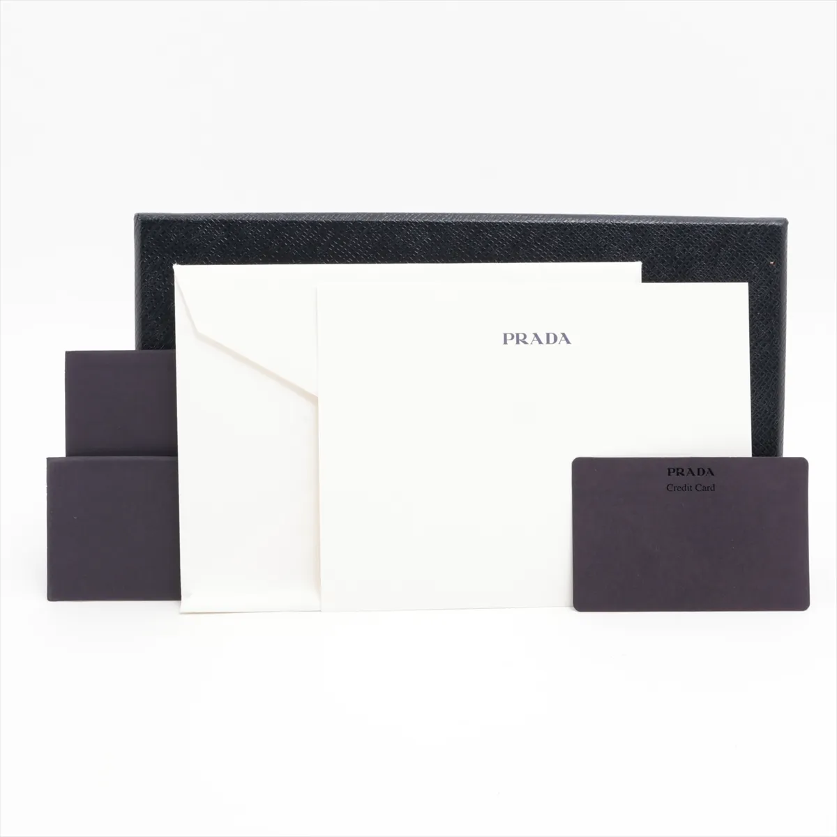 Saffiano Leather Round Zip Wallet Navy — view 11