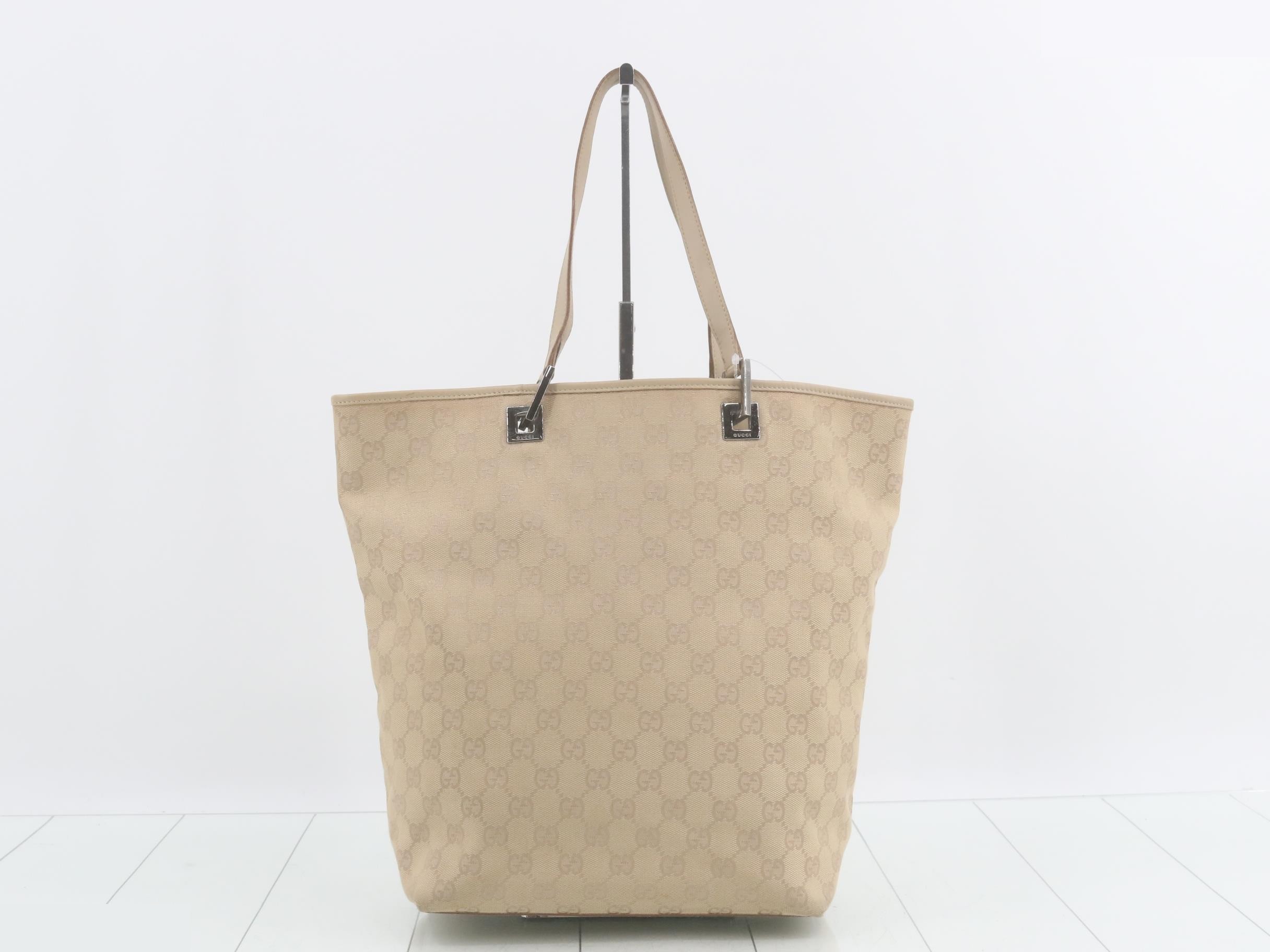 GG Canvas Tote Bag, Beige — view 2