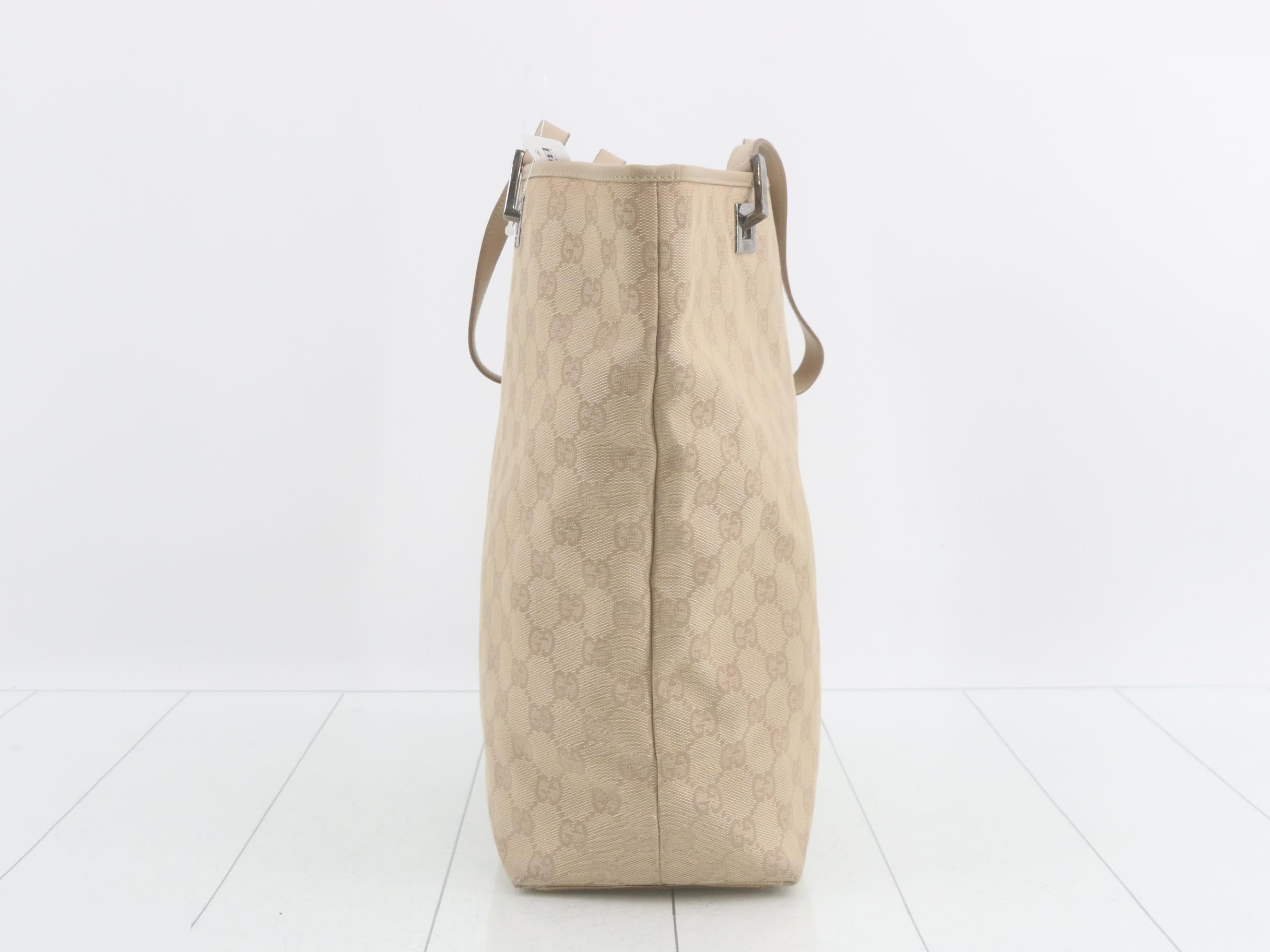 GG Canvas Tote Bag, Beige — view 4