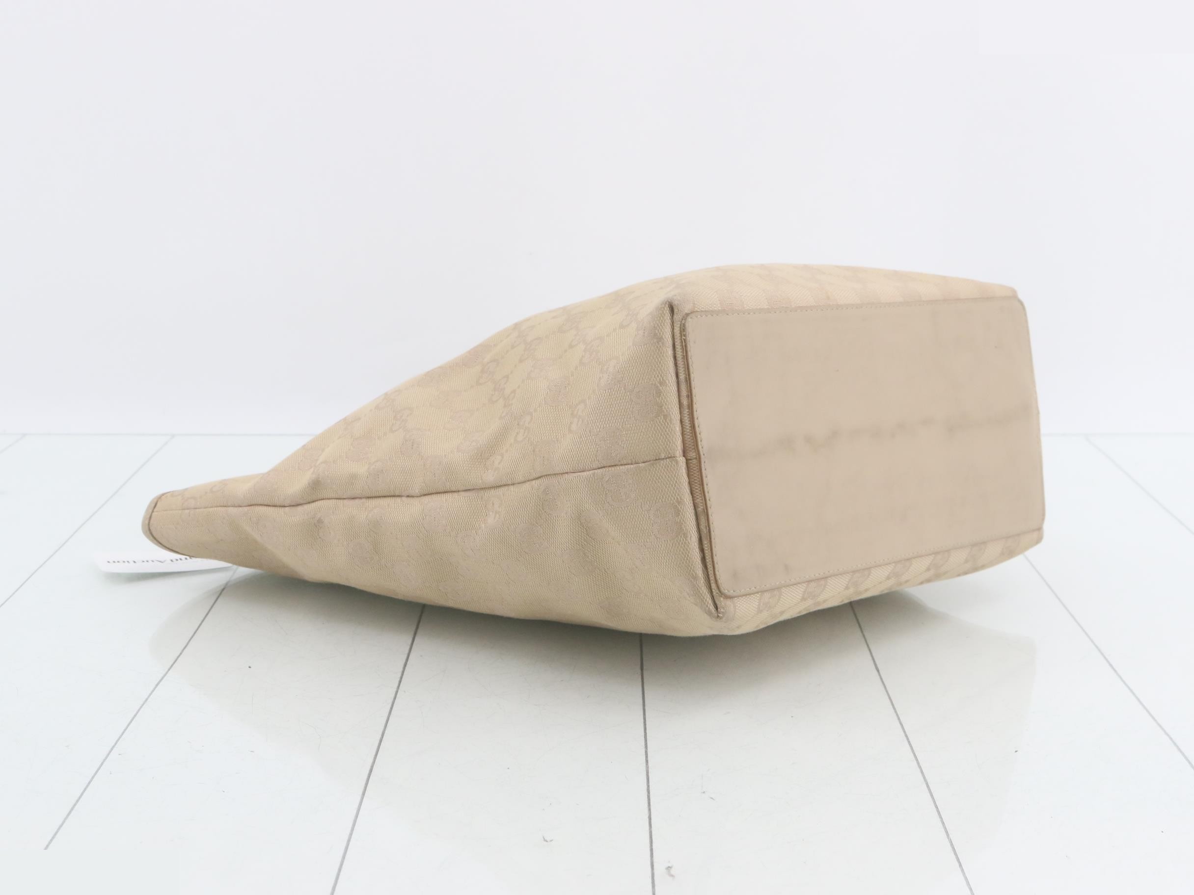GG Canvas Tote Bag, Beige — view 5