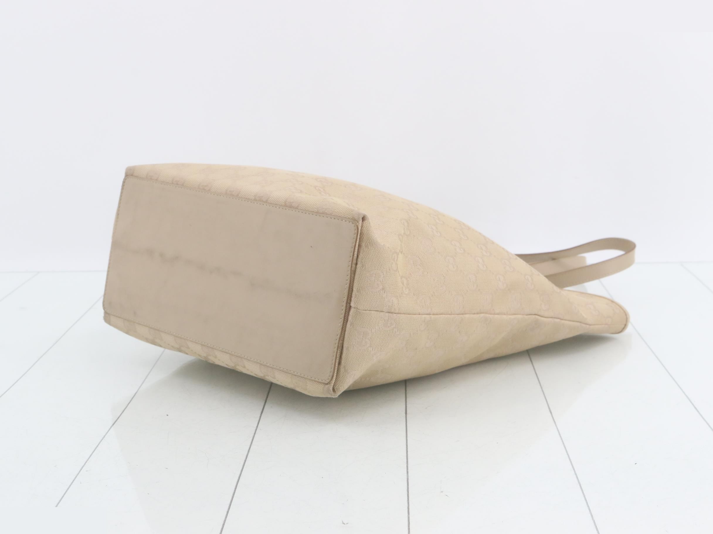 GG Canvas Tote Bag, Beige — view 6