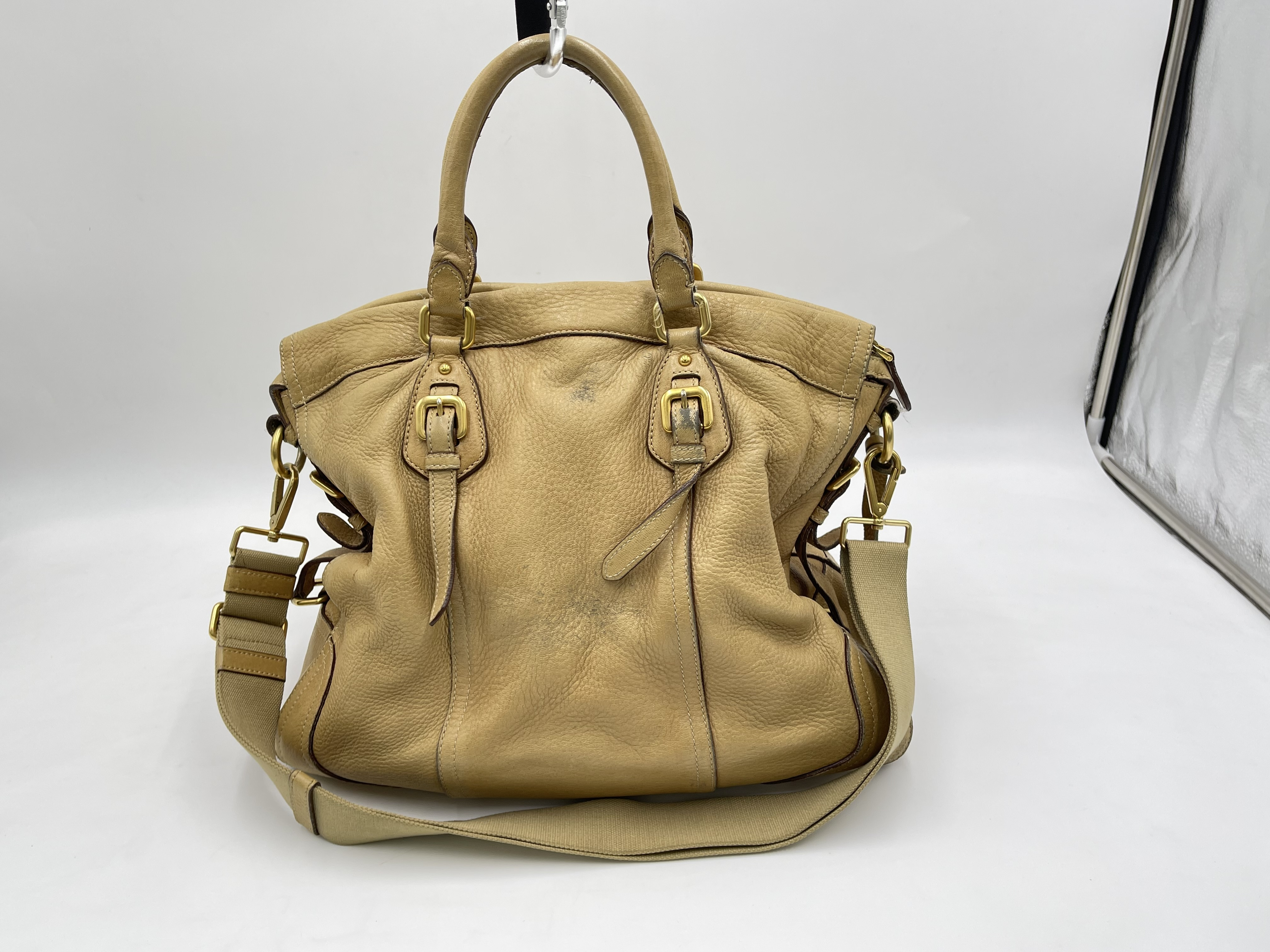 Leather 2-Way Shoulder Bag — view 3