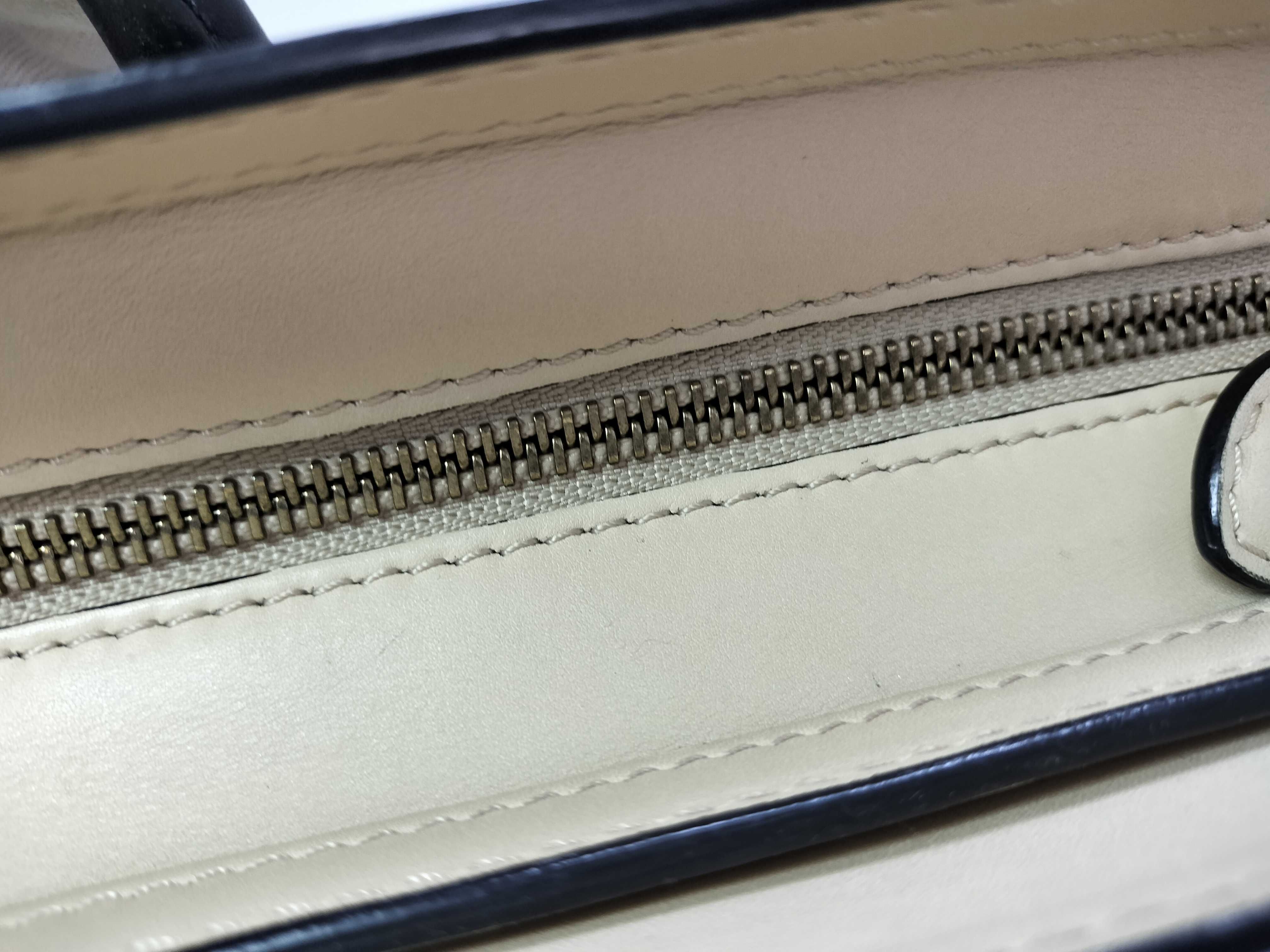 Luggage Nano Shopper Leather 2-Way Handbag, Beige — view 6