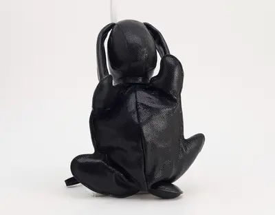 Rabbit plush toy pouch
