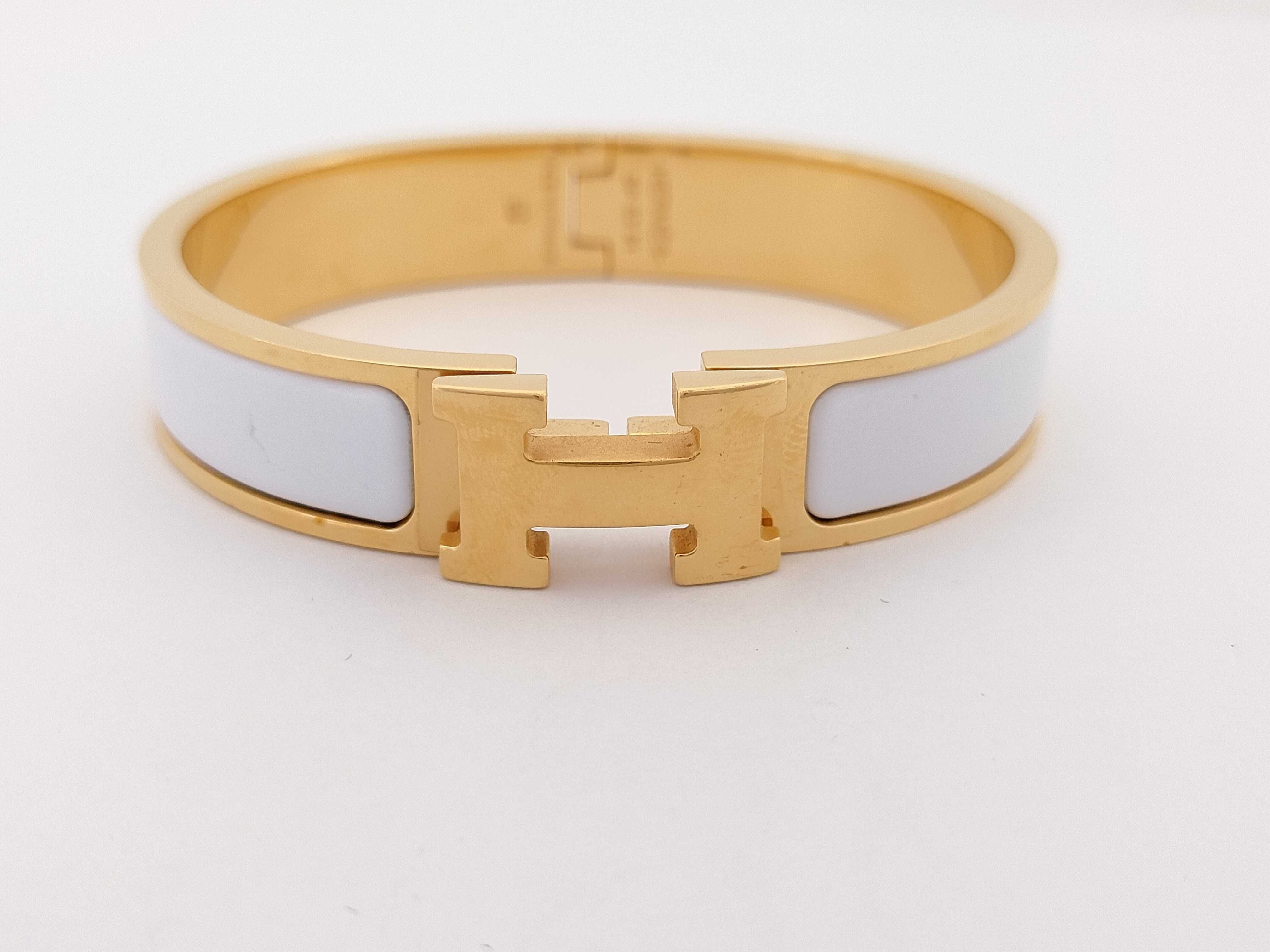 Click H Fan Click Crack GP White Bracelet/Bangle — view 2