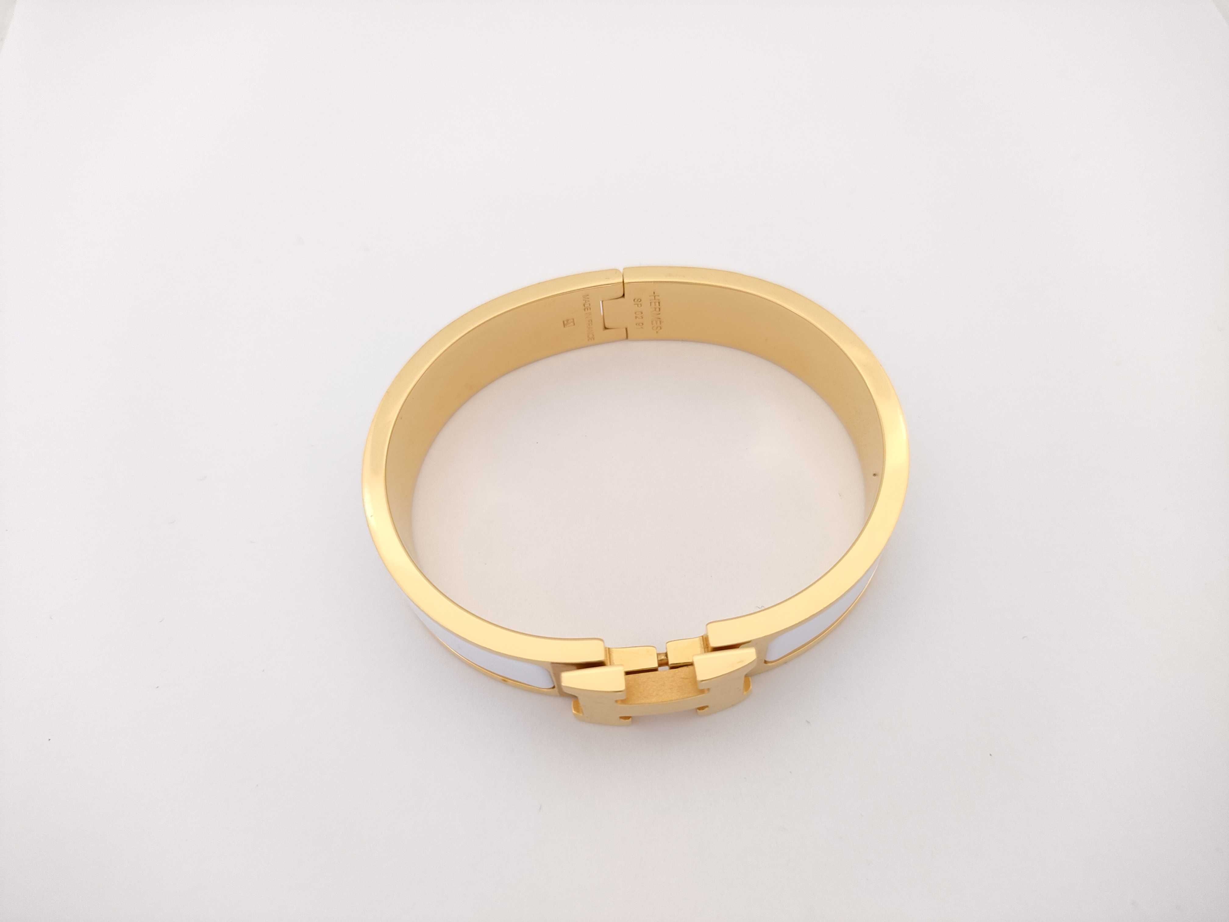 Click H Fan Click Crack GP White Bracelet/Bangle — view 3
