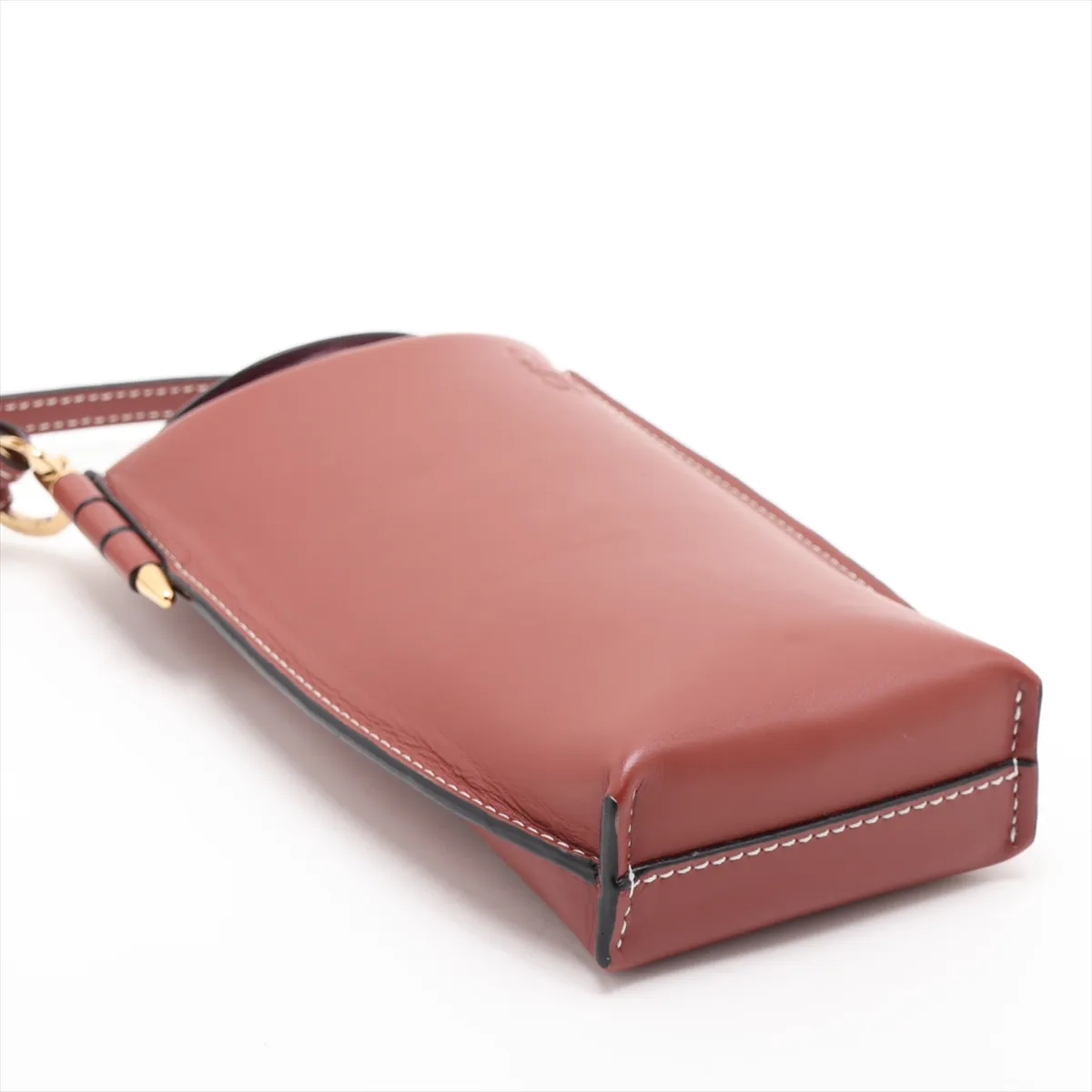 Gate Pocket Leather Shoulder Bag, Brown — view 4