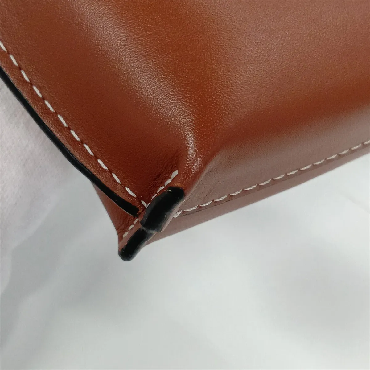 Gate Pocket Leather Shoulder Bag, Brown — view 9