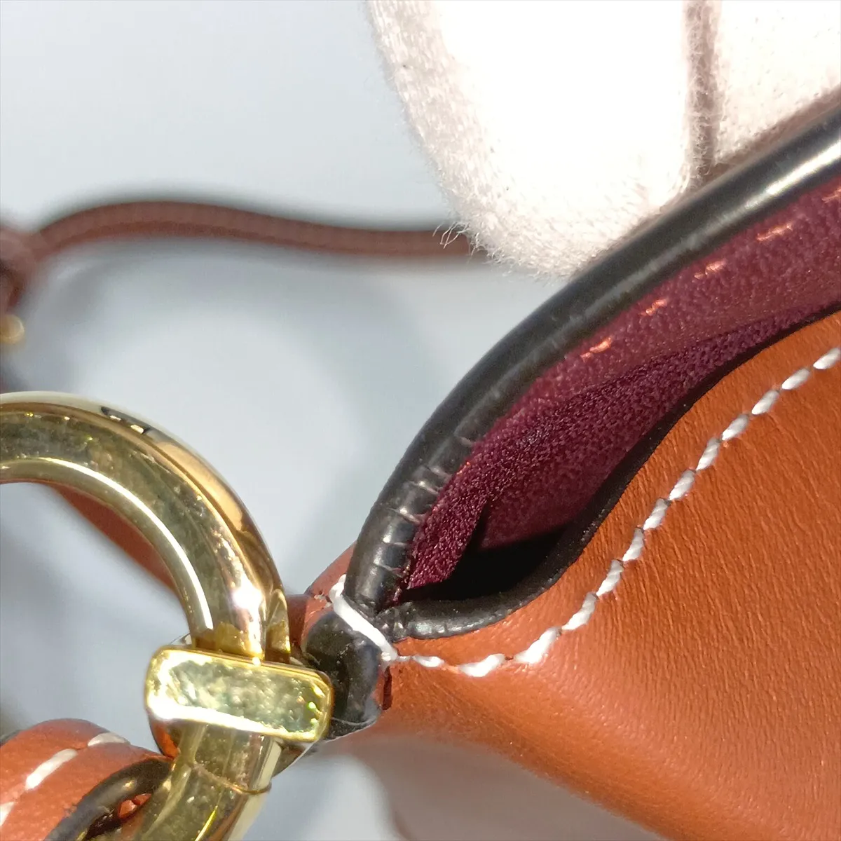 Gate Pocket Leather Shoulder Bag, Brown — view 10