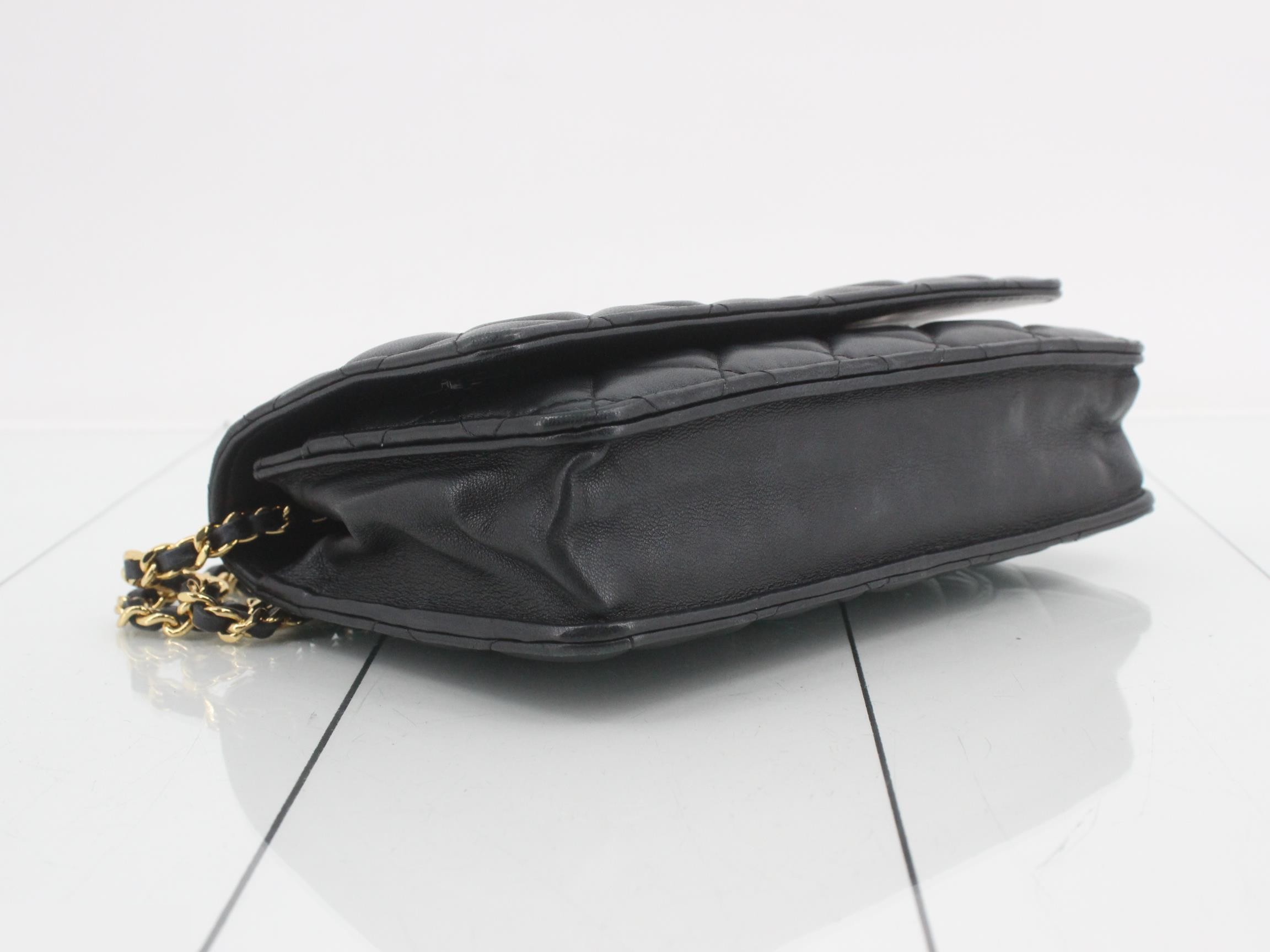Matelassé Chain Shoulder Bag — view 5
