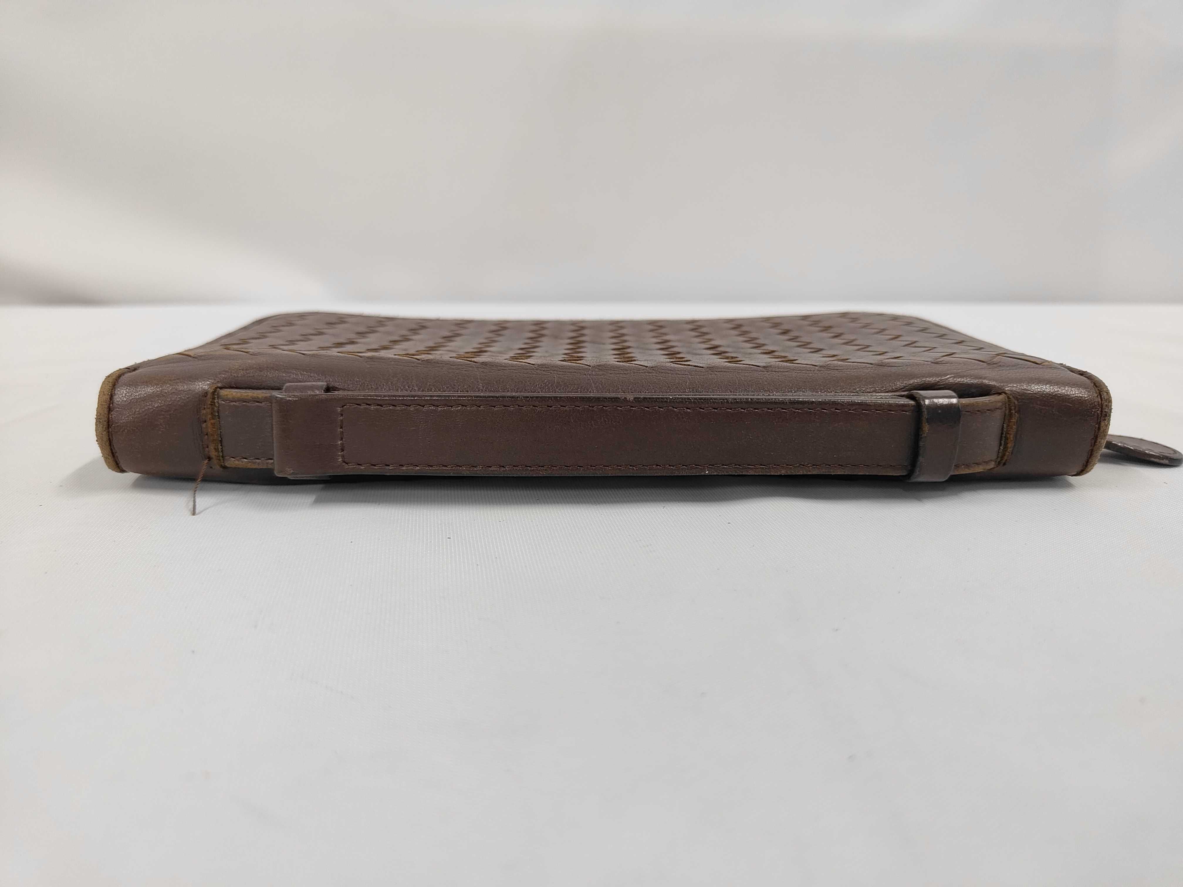 Intrecciato Long Wallet, Brown — view 3