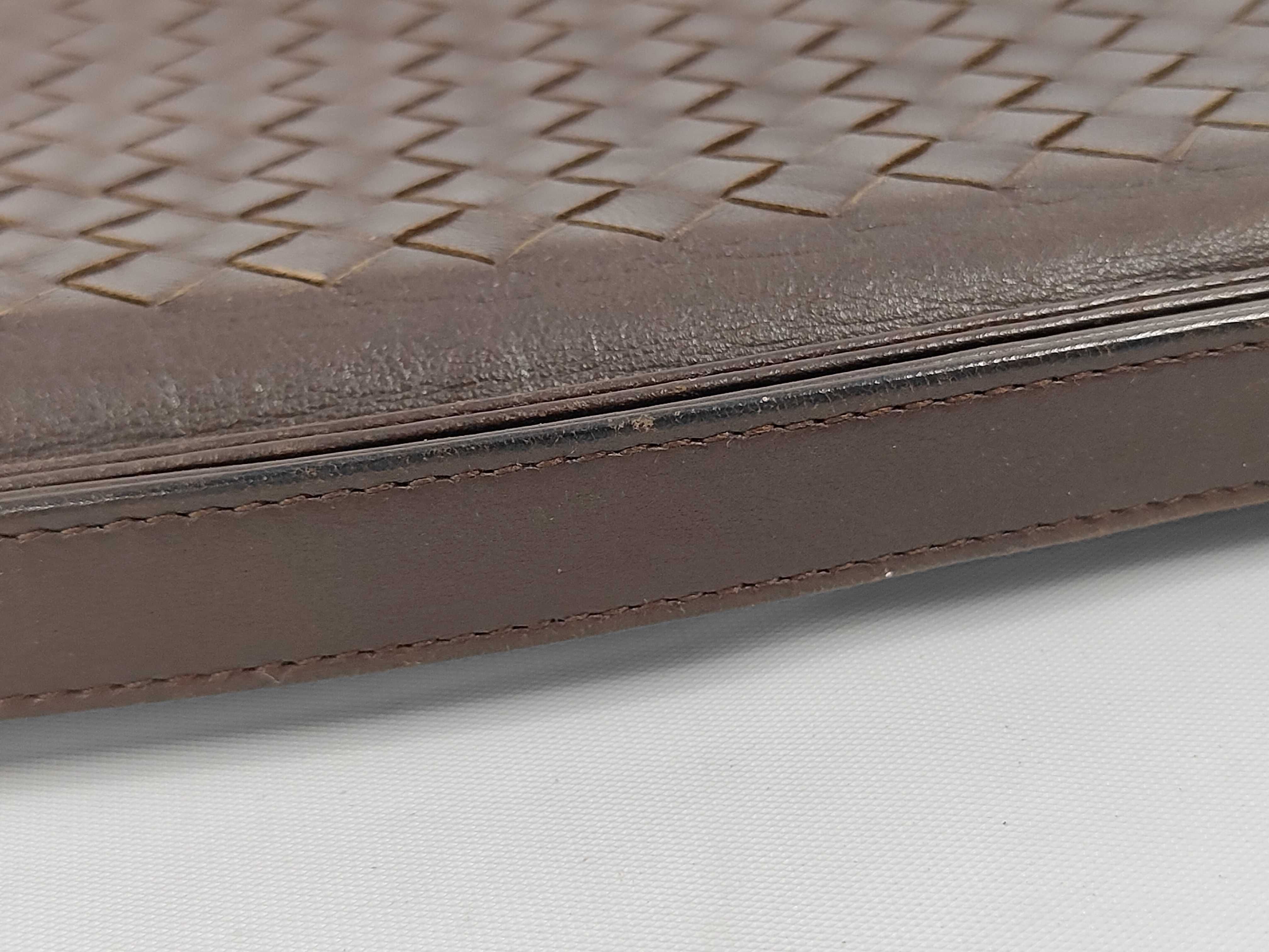 Intrecciato Long Wallet, Brown — view 4