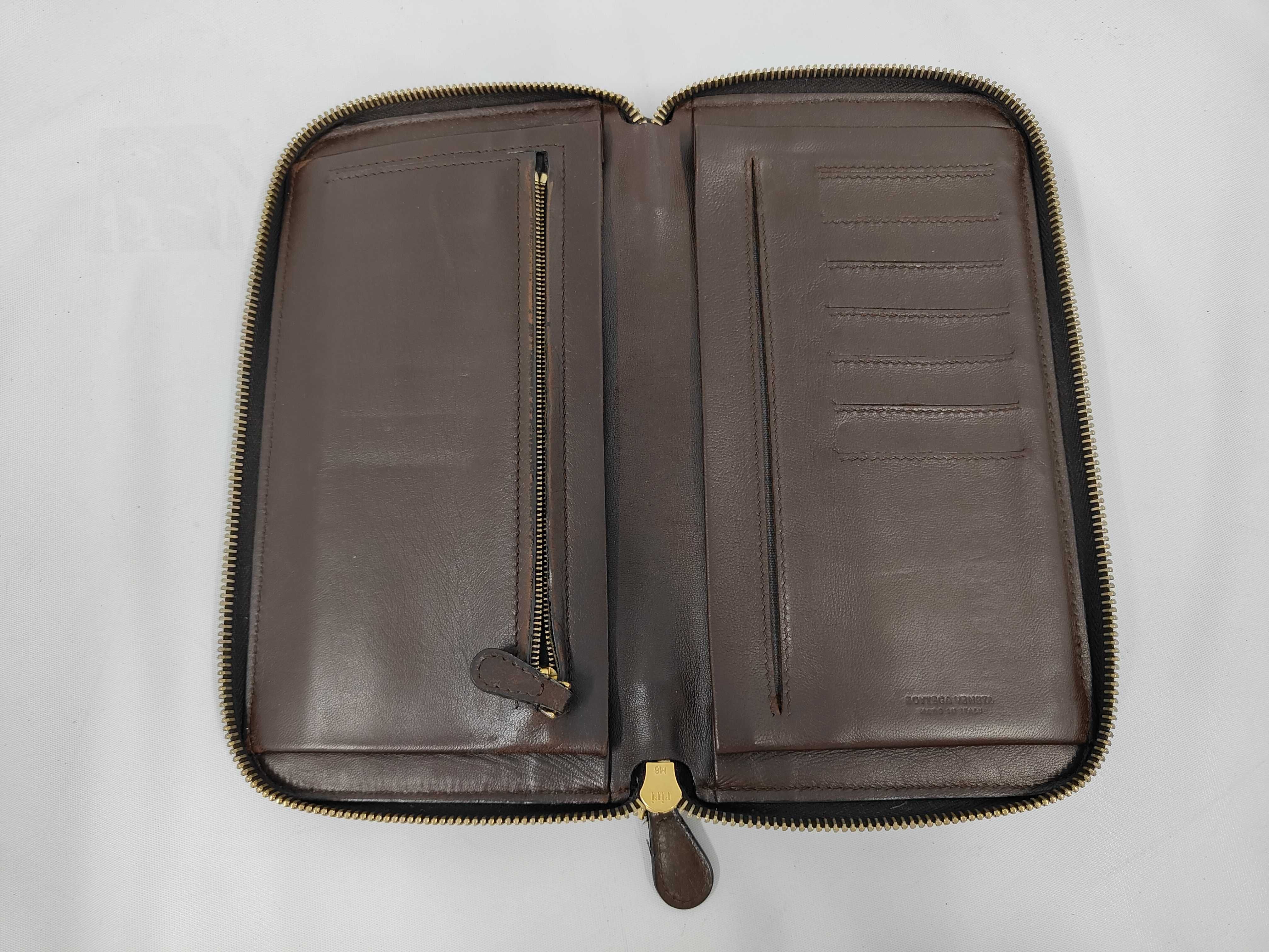 Intrecciato Long Wallet, Brown — view 7
